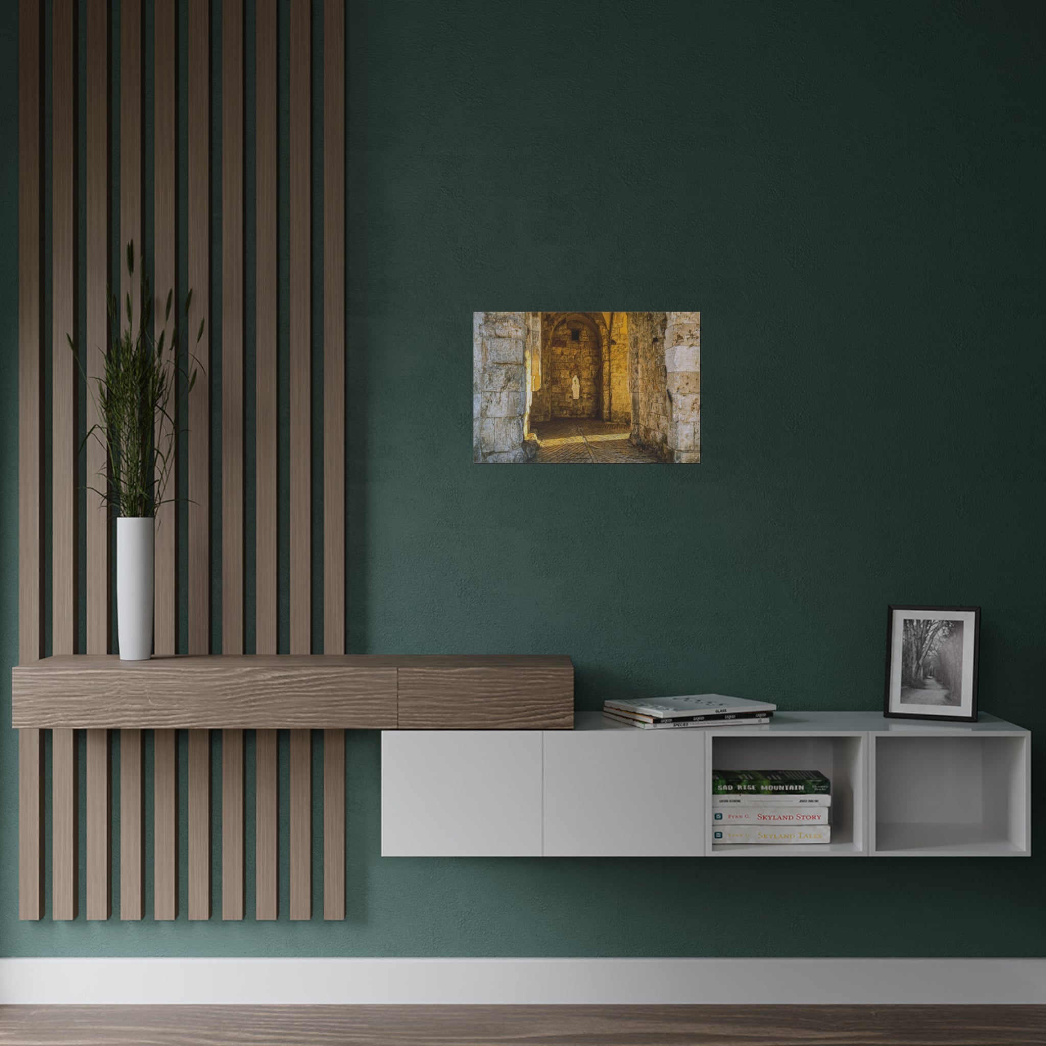 A Gate in the Jerusalem Wall in the Old City Satin Poster (300gsm)