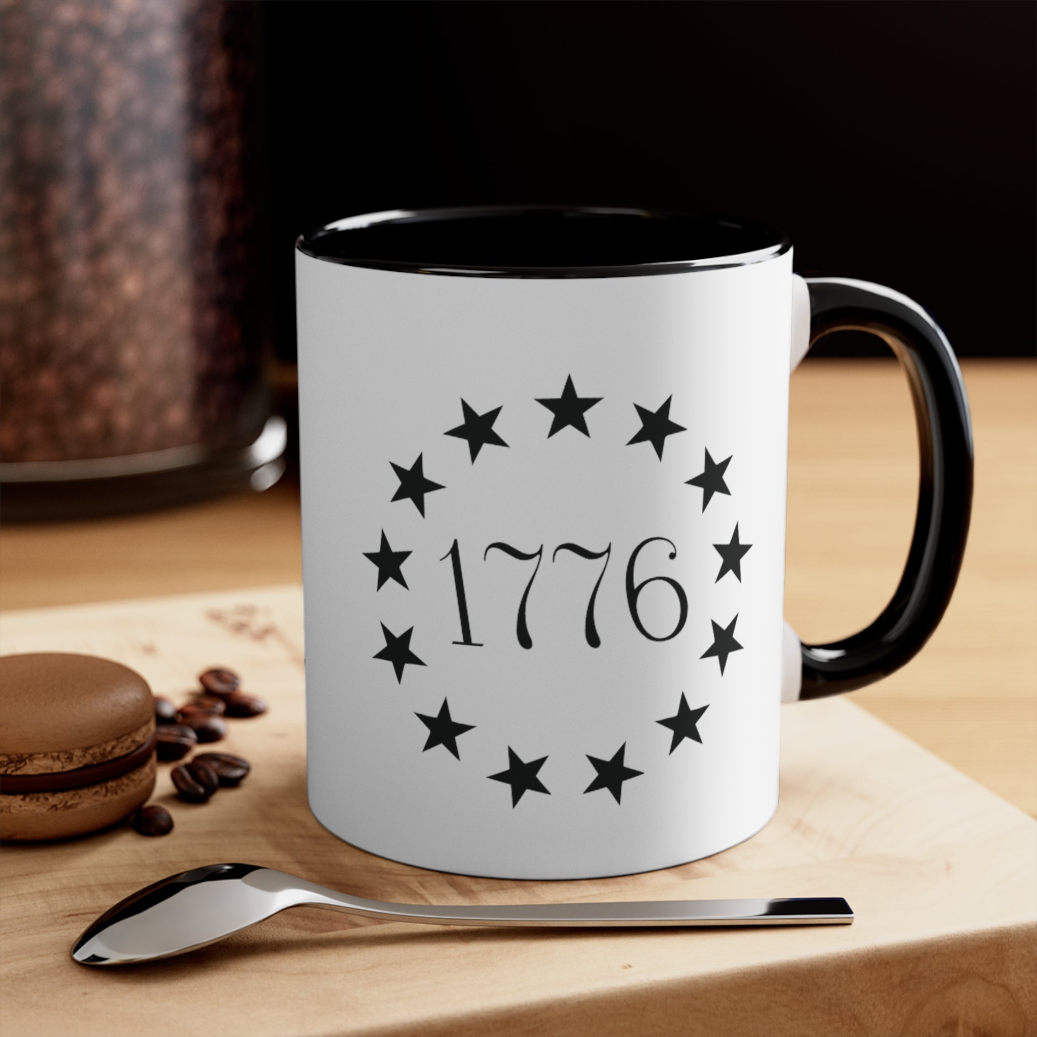 Benjamin Franklin Quote "Rebellion to Tyrants is Obedience to God" Accent Coffee Mug, 11oz