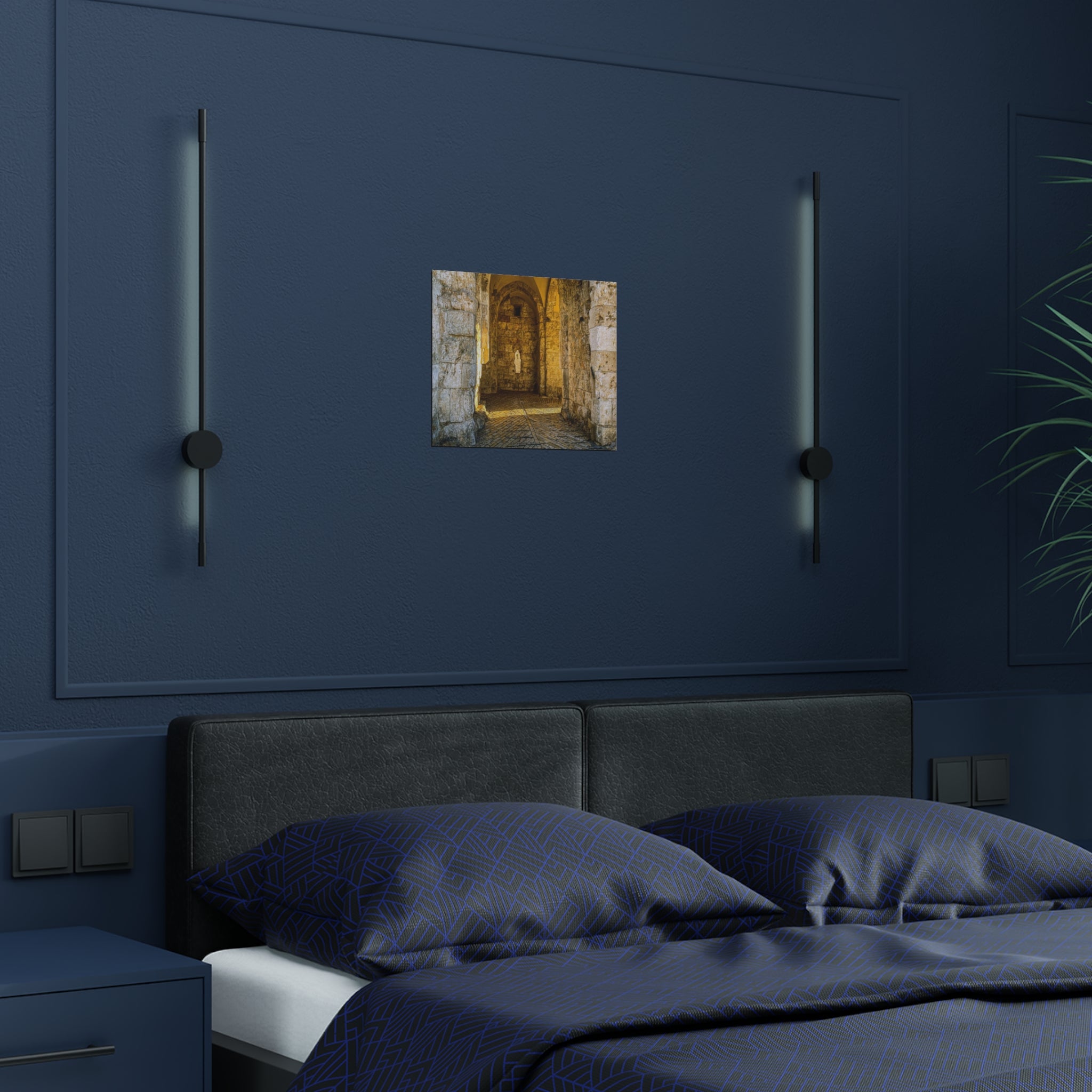 A Gate in the Jerusalem Wall in the Old City Satin Poster (300gsm)