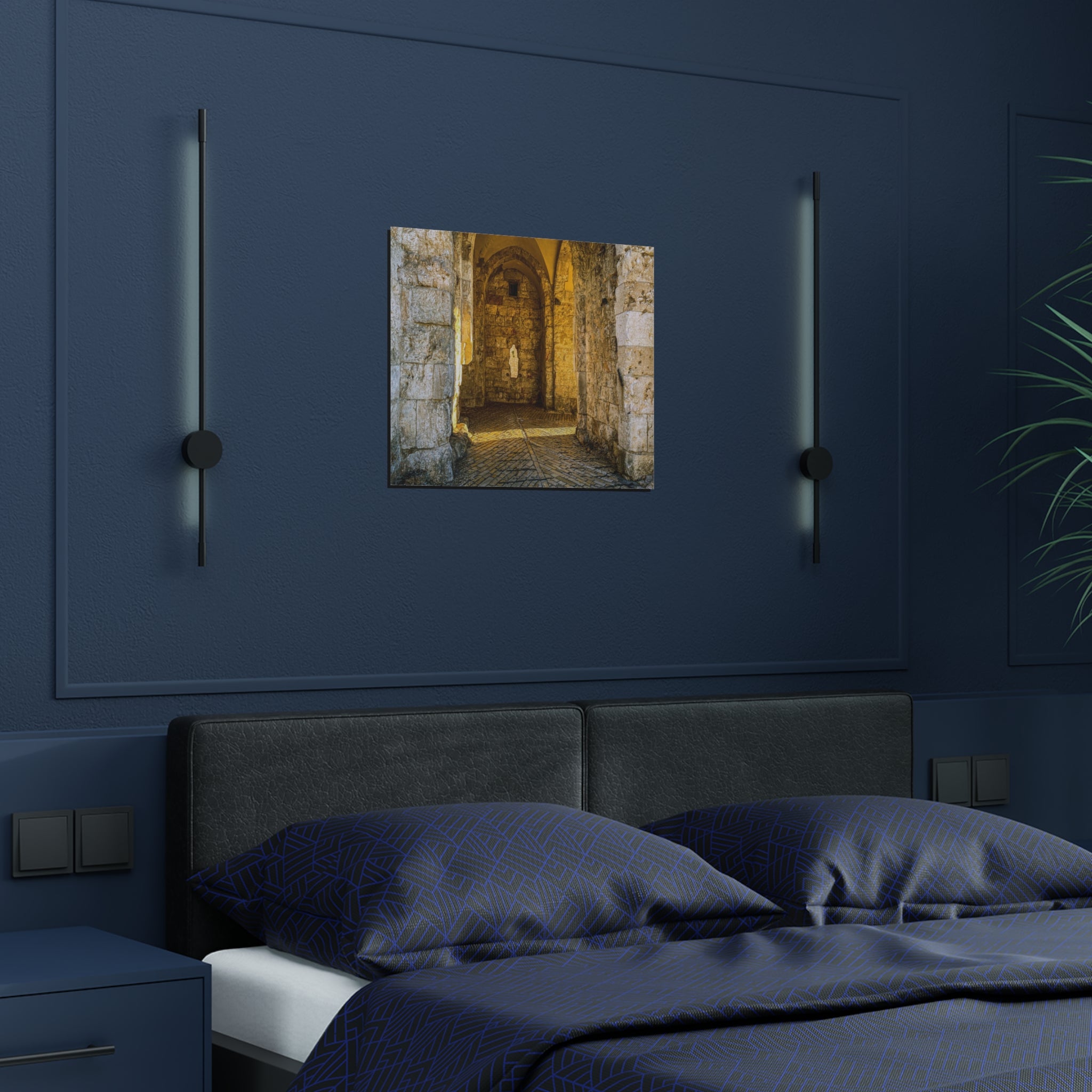 A Gate in the Jerusalem Wall in the Old City Satin Poster (300gsm)