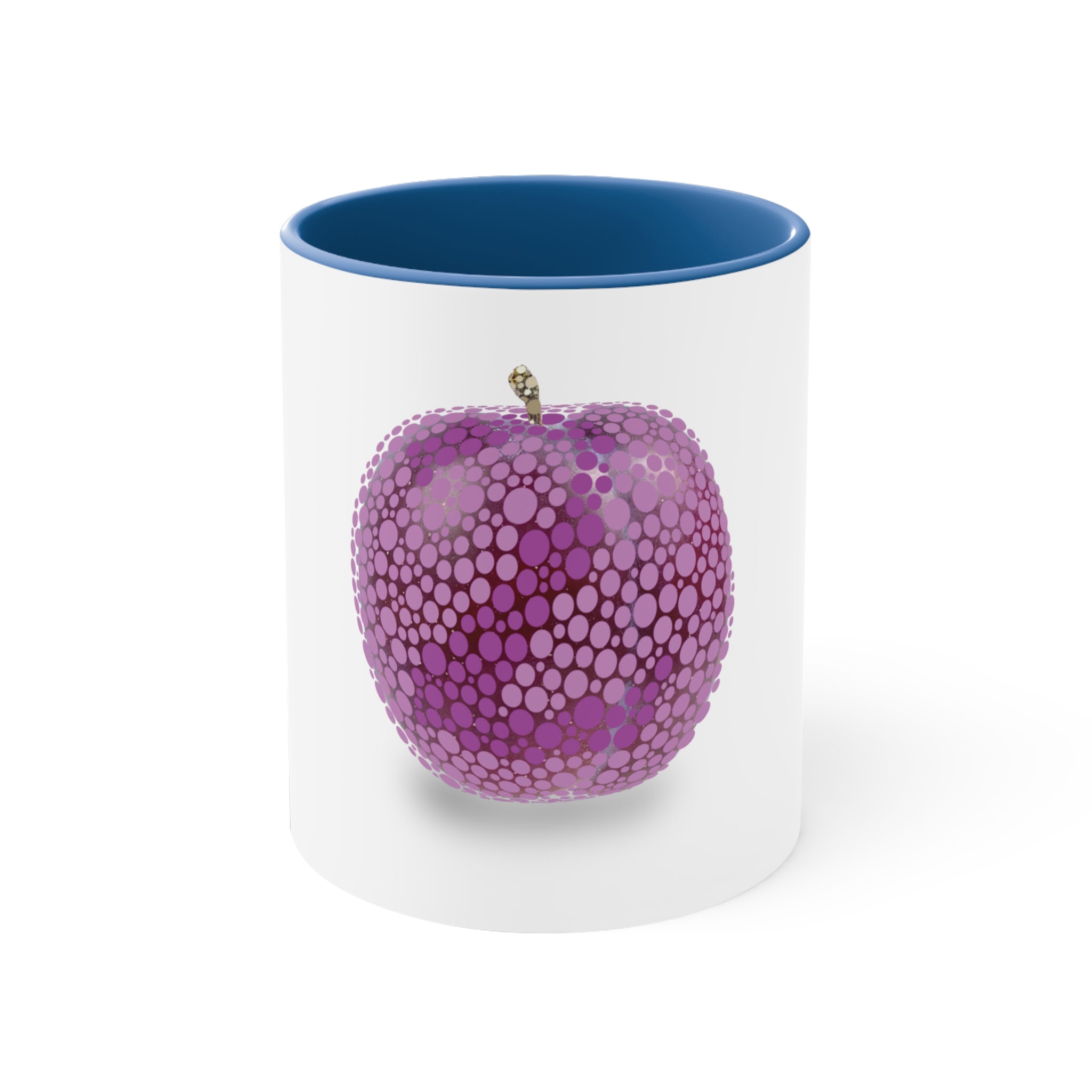 Ishihara Purple Plum Abstract Artwork Accent Coffee Mug, 11oz