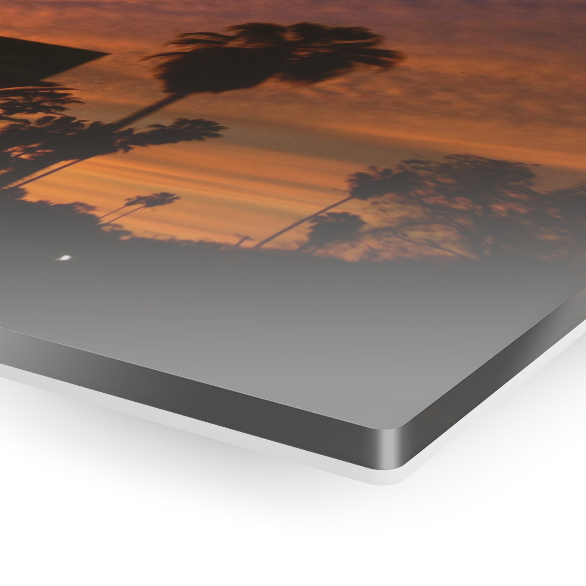 Sunset over the 101 Intestate in Los Angeles, California - Acrylic Print