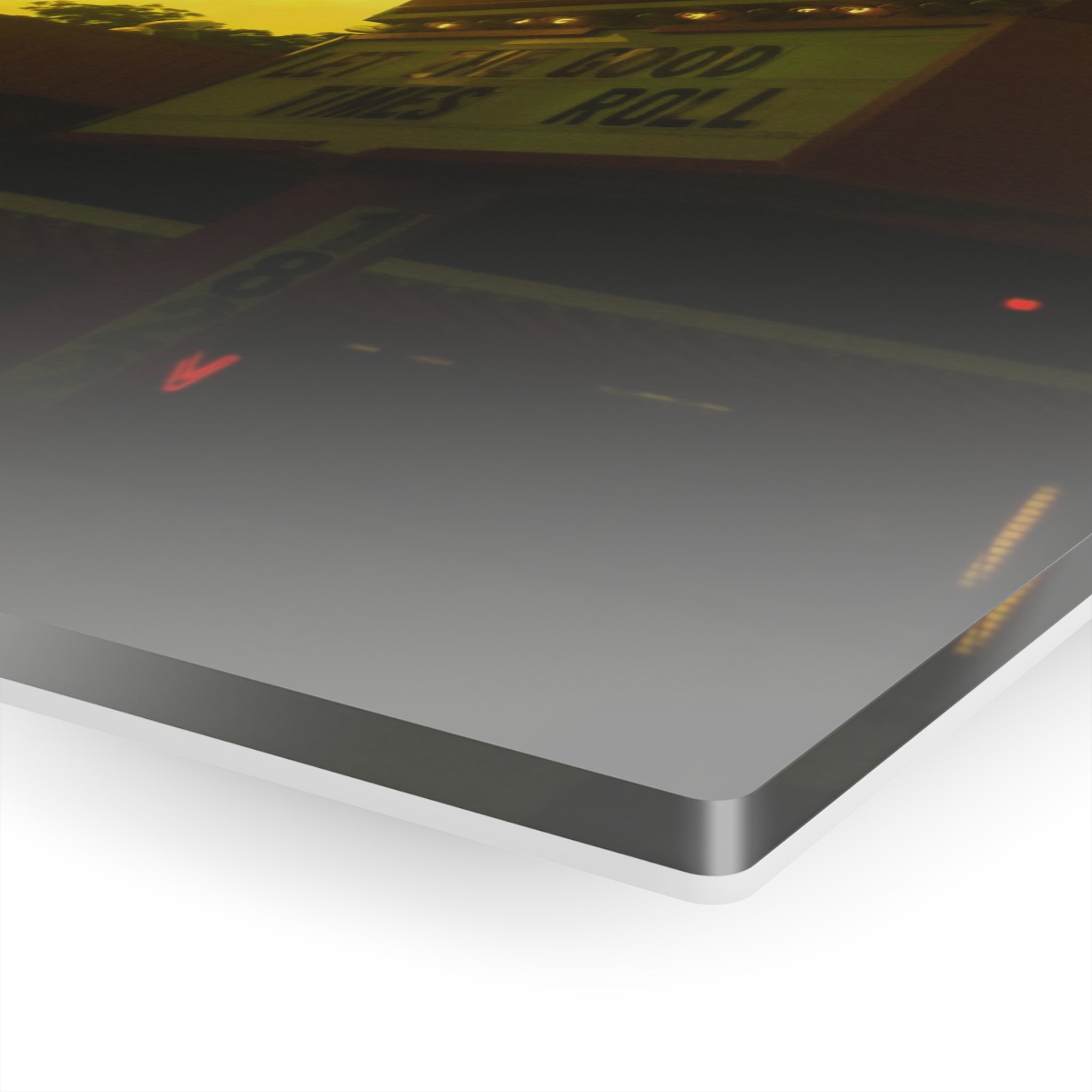 Sunset on Fran's Hamburgers in Austin, Texas - Acrylic Print