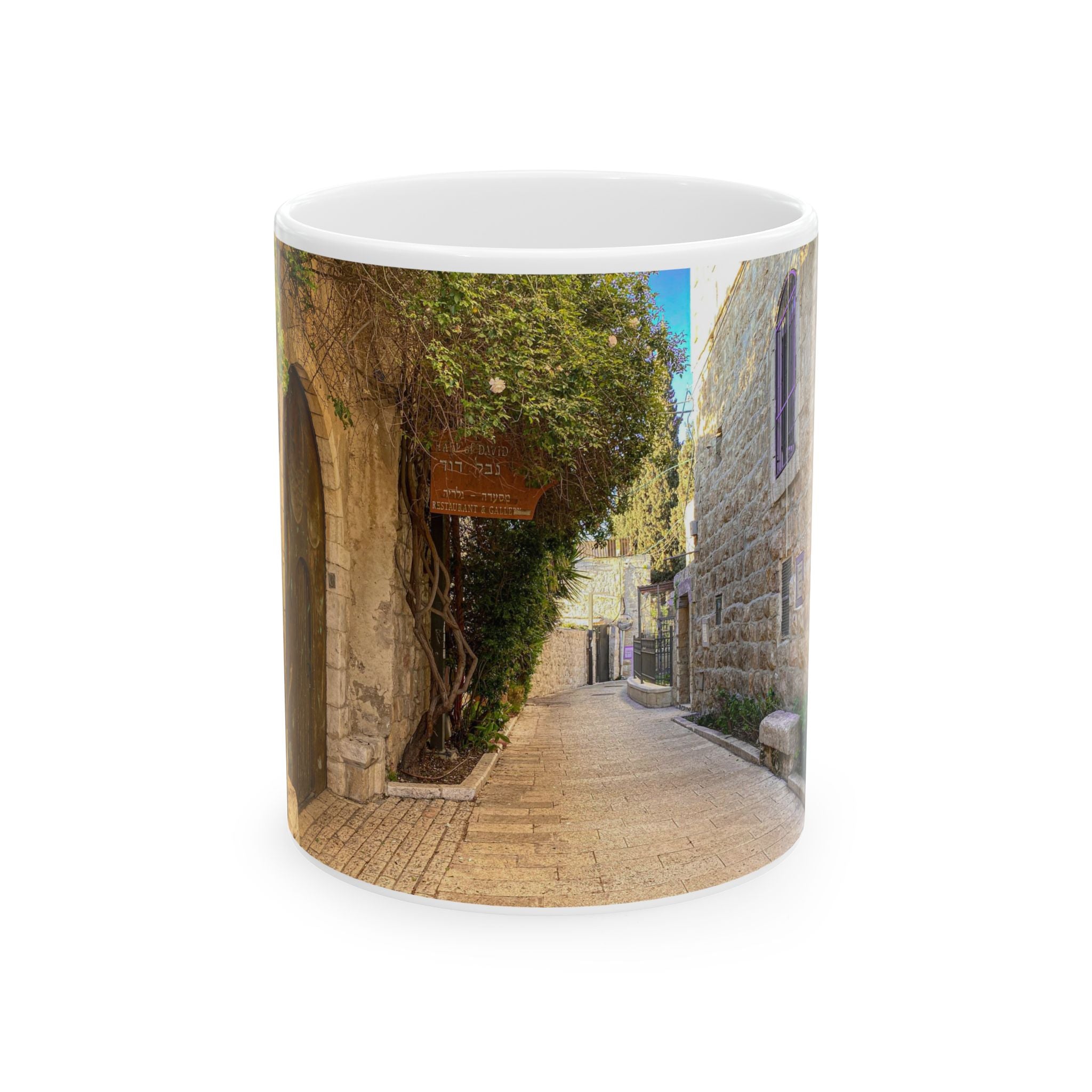 Jerusalem Old City Jewish Quarter Alley Ceramic Mug, (11oz, 15oz)