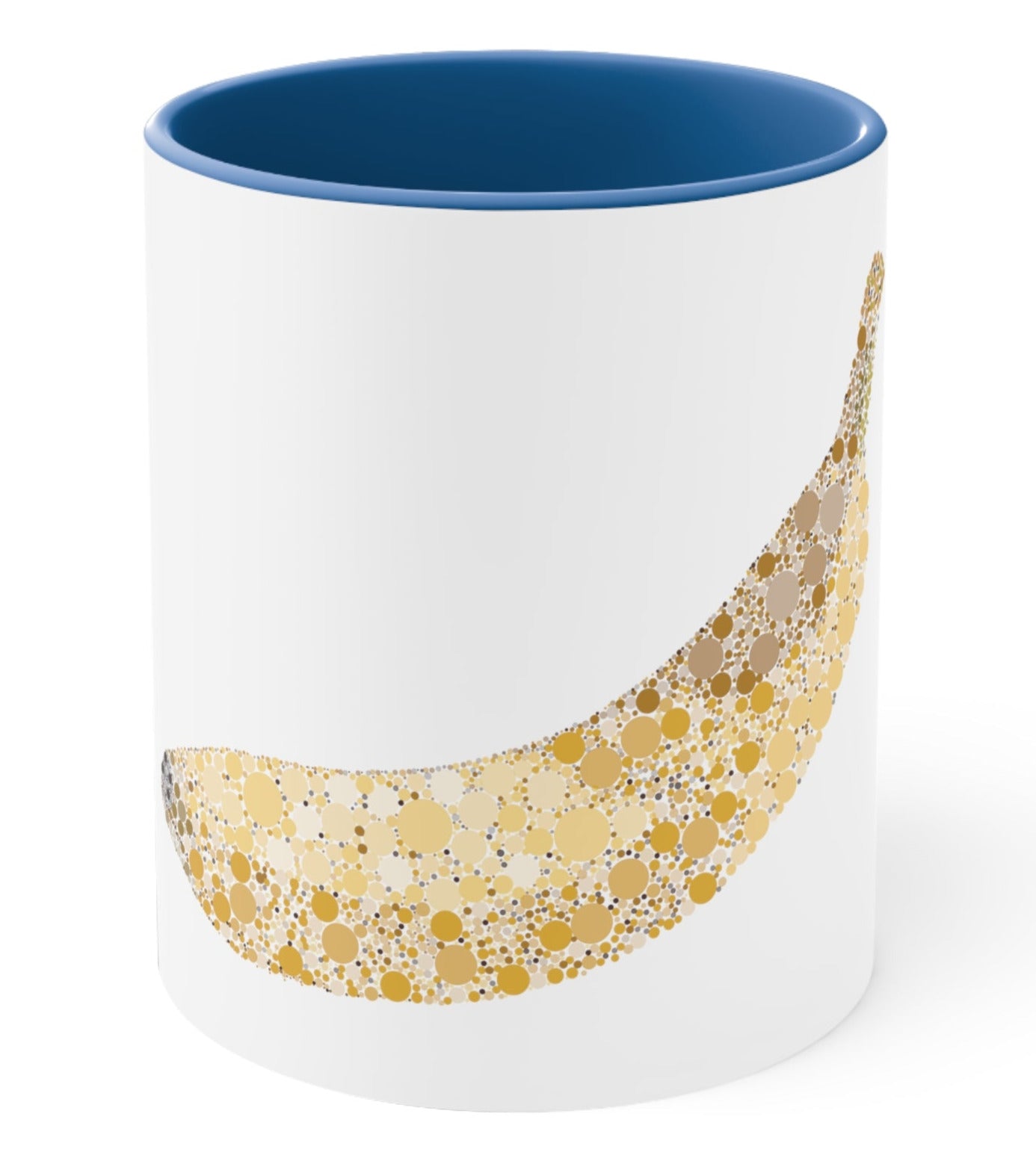 Ishihara Yellow Banana Fruit Abstract Art Accent Coffee Mug, 11oz