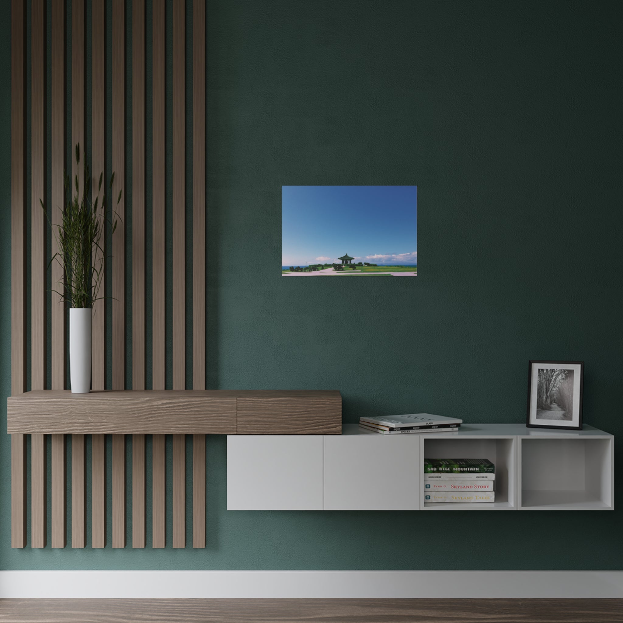 The Korean Bell of Friendship in Angel's Gate Park, San Pedro, Los Angeles, California - Satin Poster (300gsm)