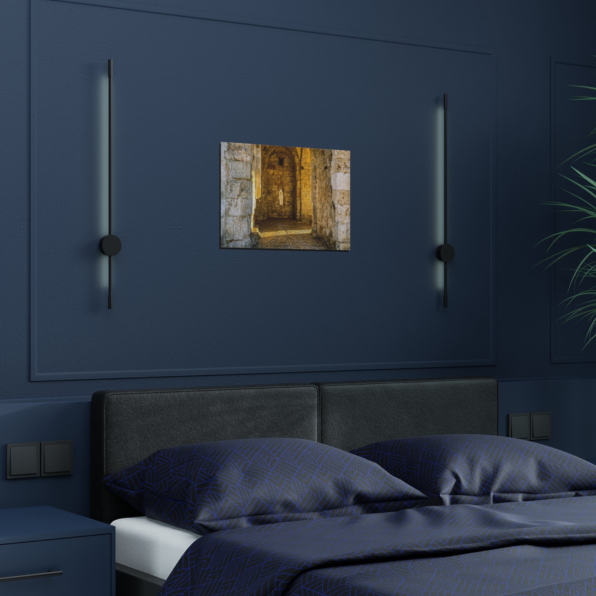 A Gate in the Jerusalem Wall in the Old City Satin Poster (300gsm)