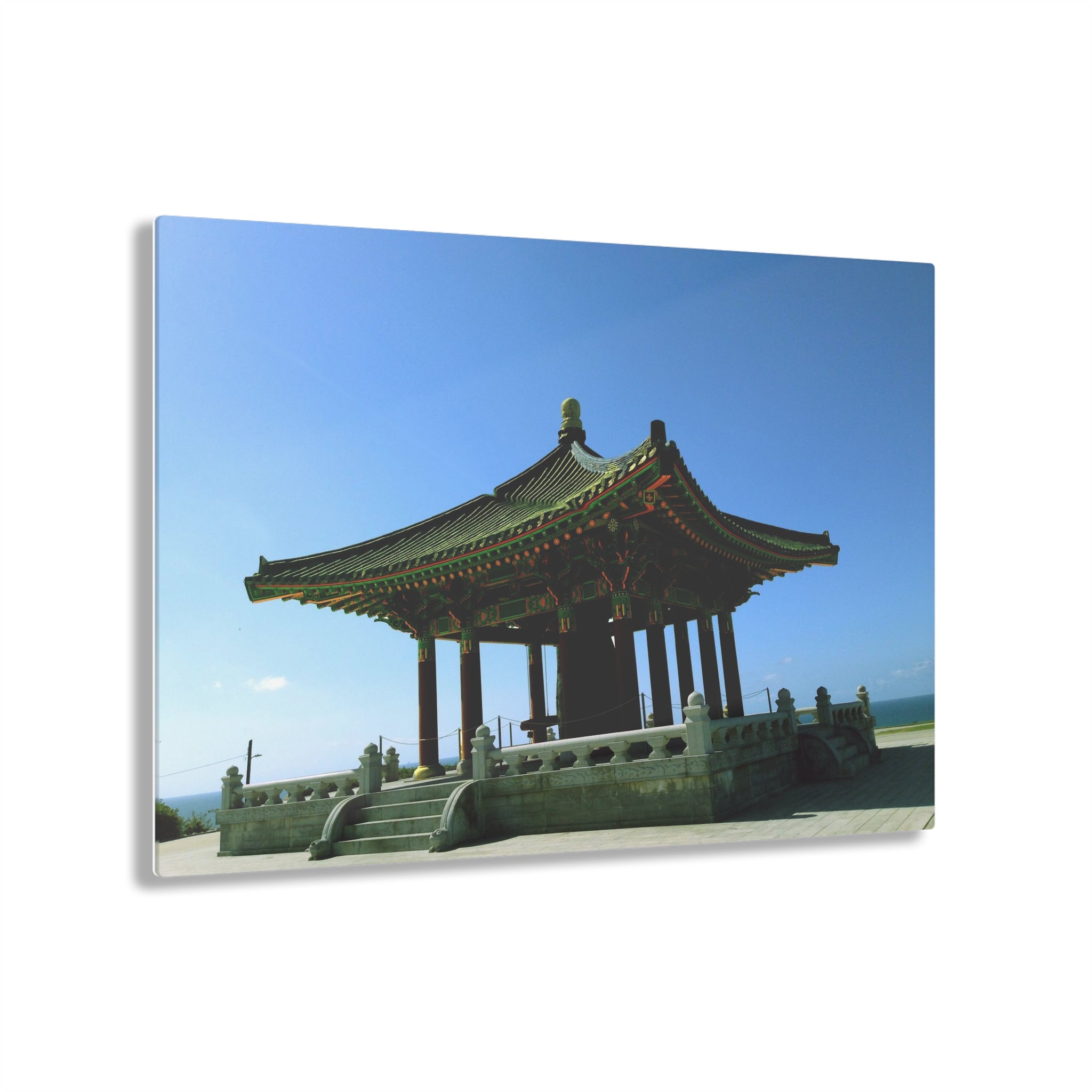 The Korean Bell of Friendship in Angel's Gate Park, San Pedro, Los Angeles, California - Acrylic Print