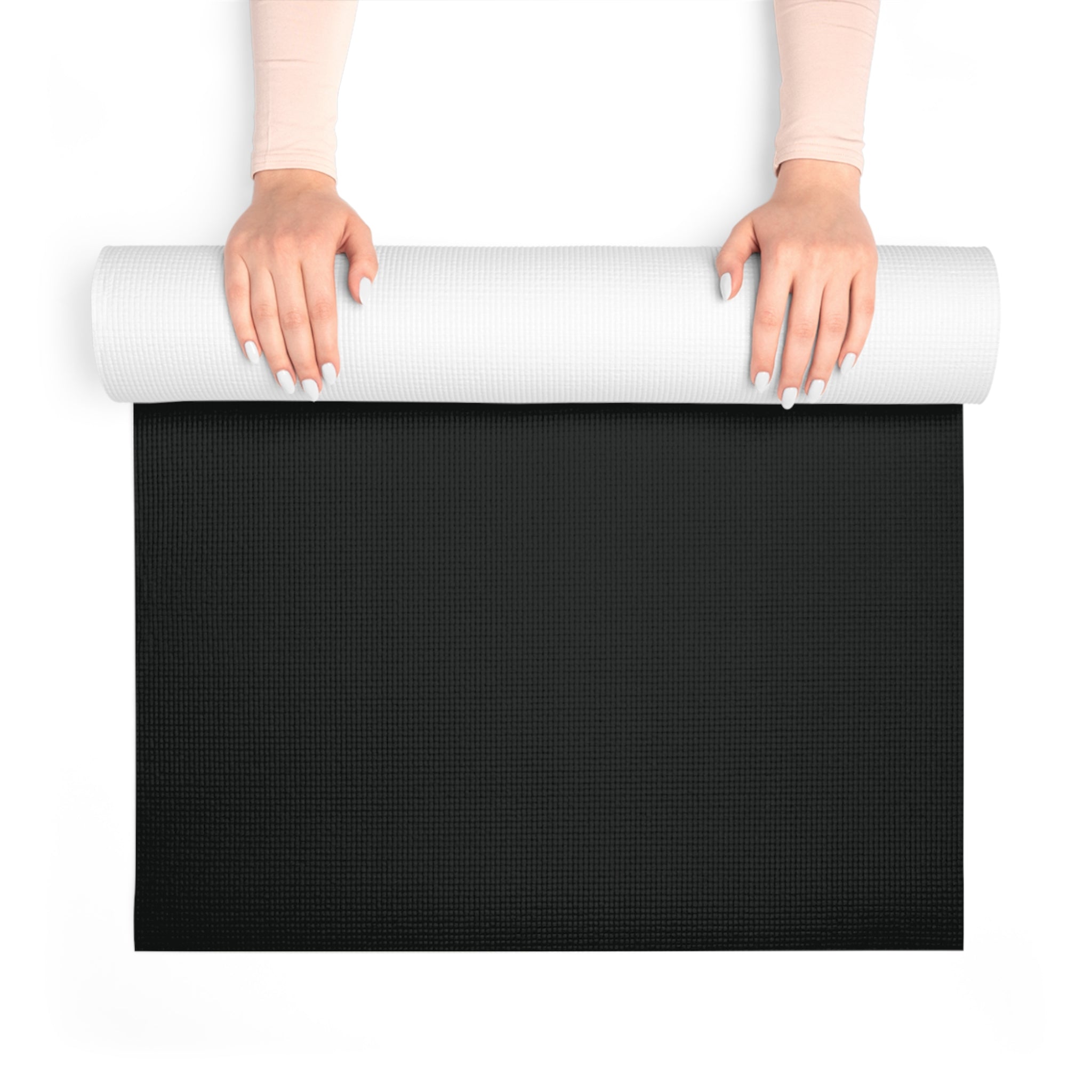 An Appeal To Heaven Black & White Flag Foam Yoga Mat