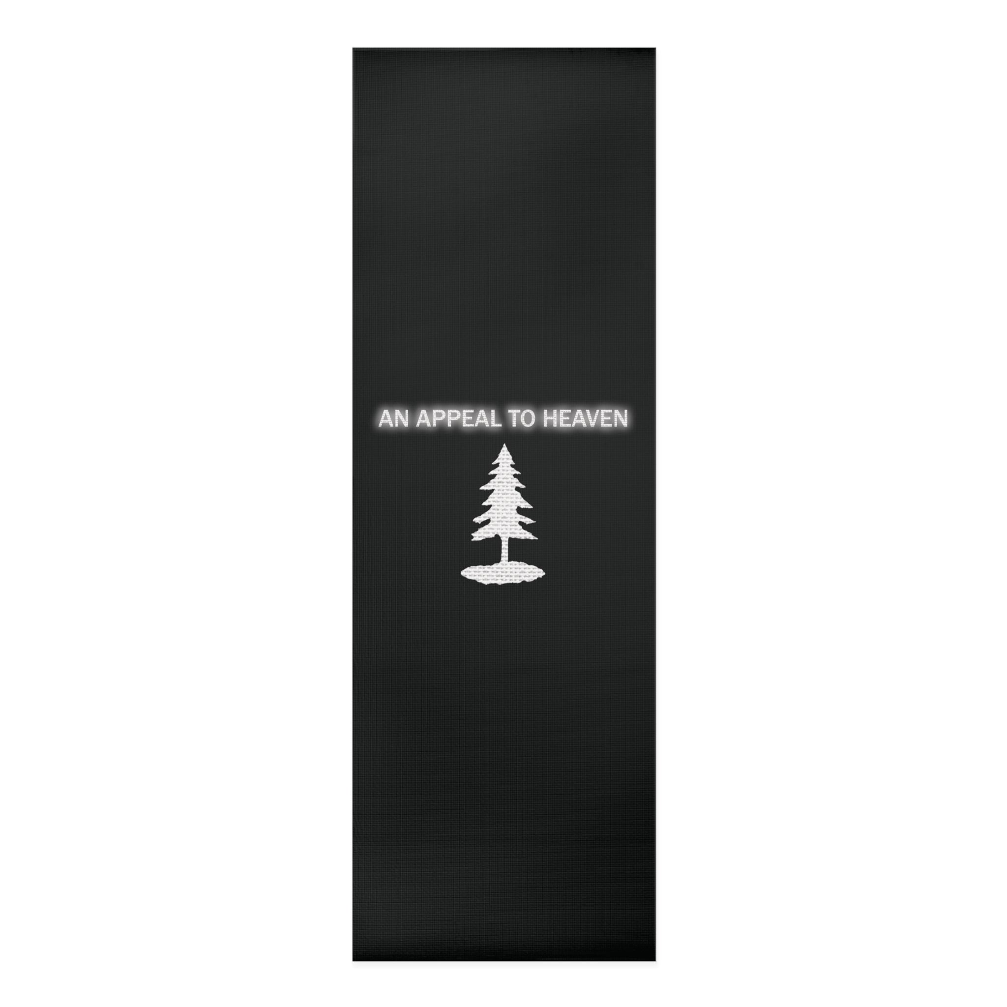 An Appeal To Heaven Black & White Flag Foam Yoga Mat
