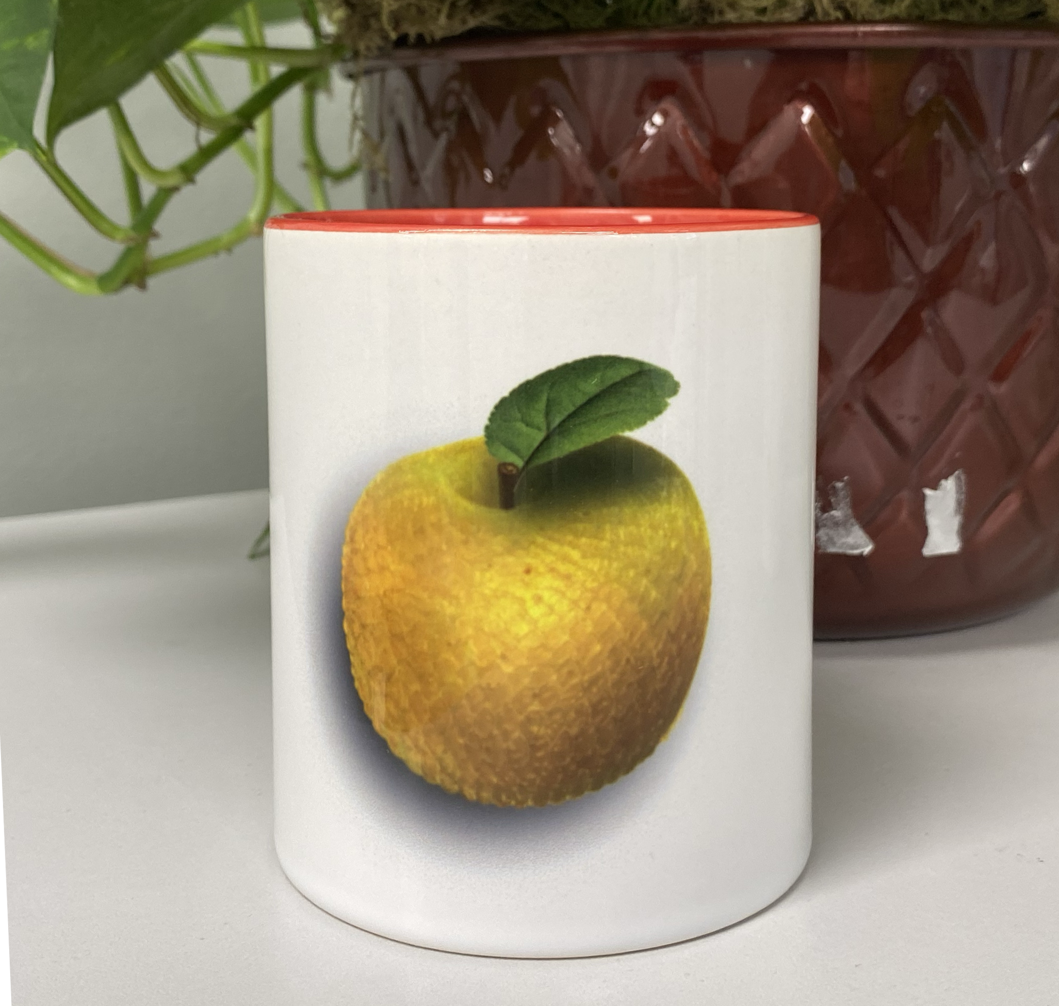 The Adam and Eve Apple: Original Sin Series Accent Coffee Mug, 11oz