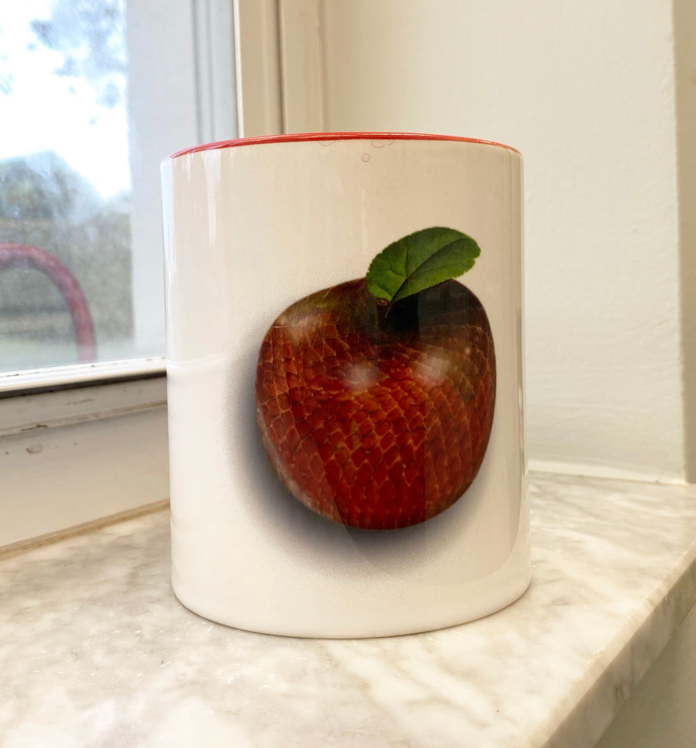 The Adam and Eve Apple: Original Sin Series Accent Coffee Mug, 11oz