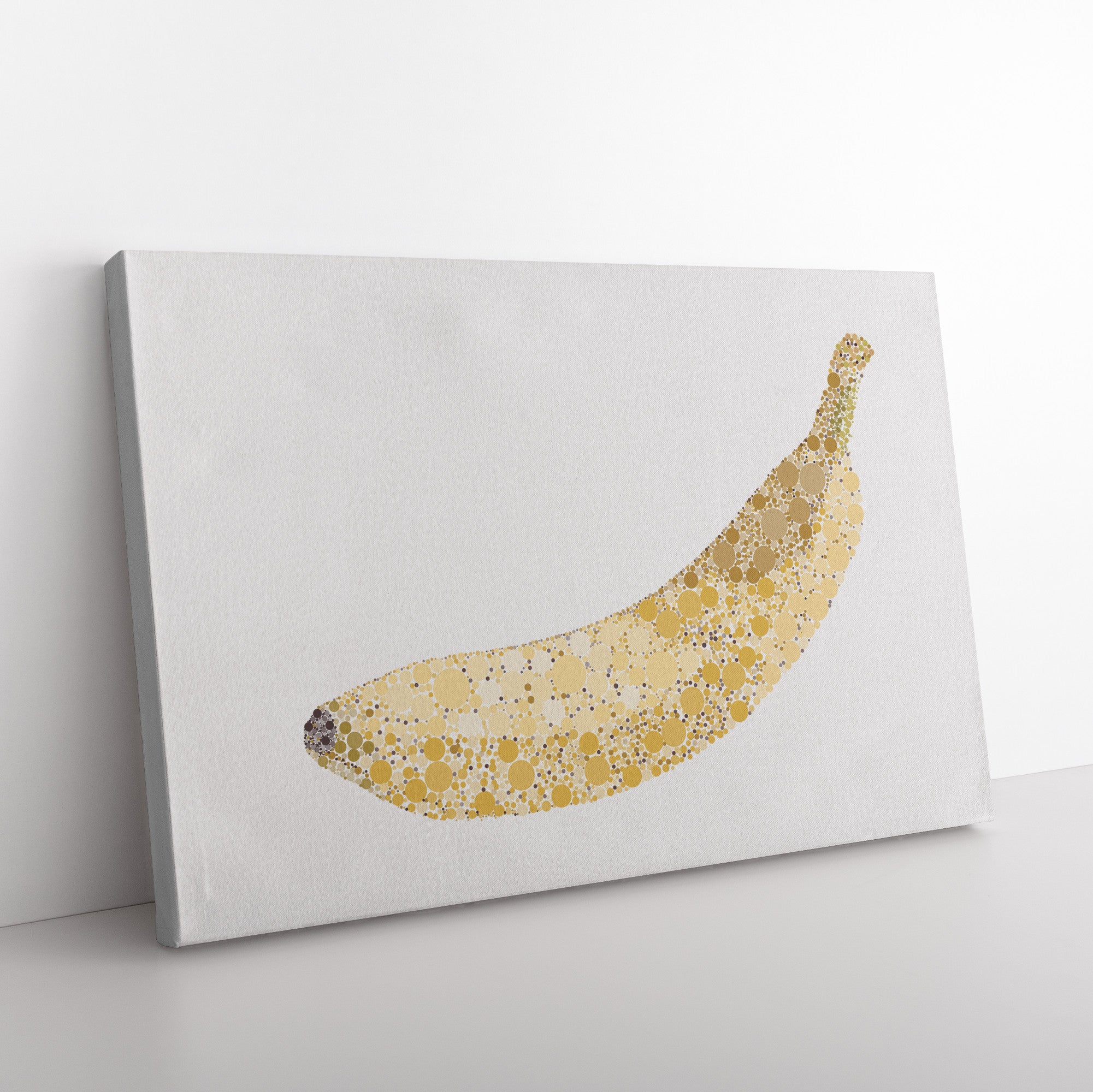 Ishihara Yellow Banana Fruit Abstract Canvas Print