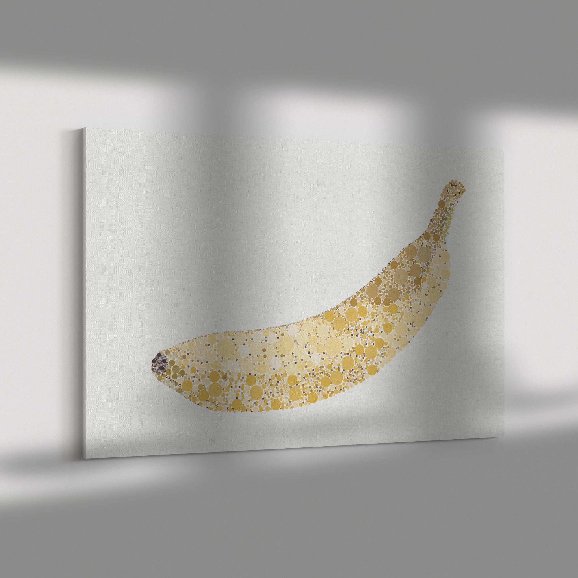 Ishihara Yellow Banana Fruit Abstract Canvas Print