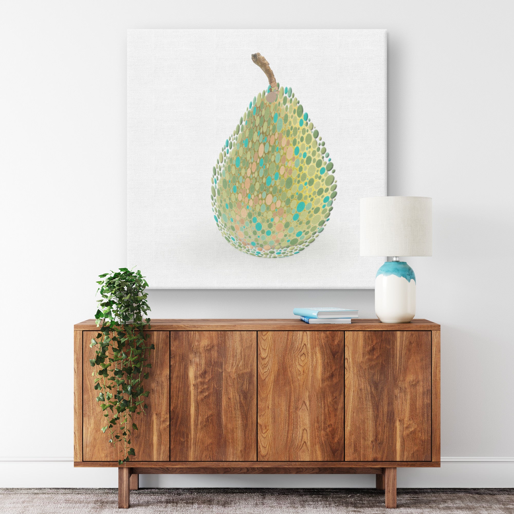 Ishihara Pear Fruit Abstract Canvas Print