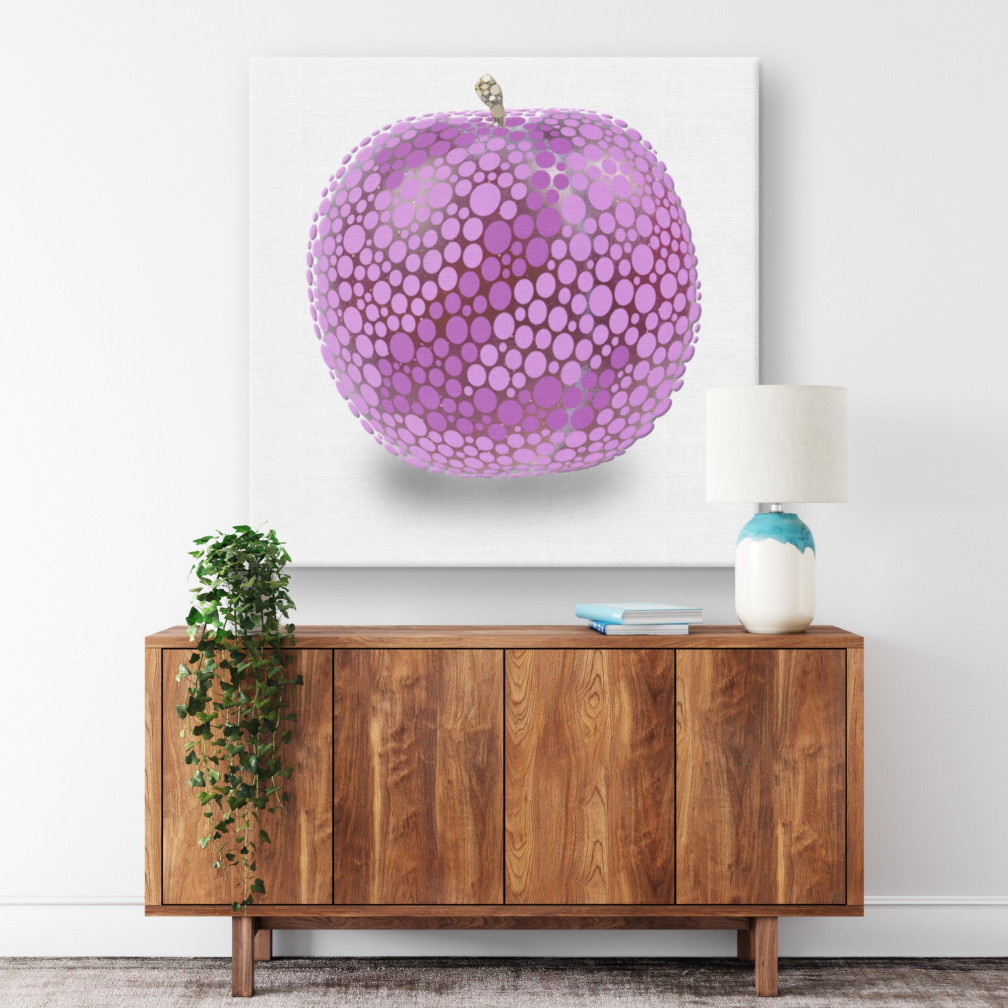Ishihara Plum Fruit Abstract Artwork Canvas Print