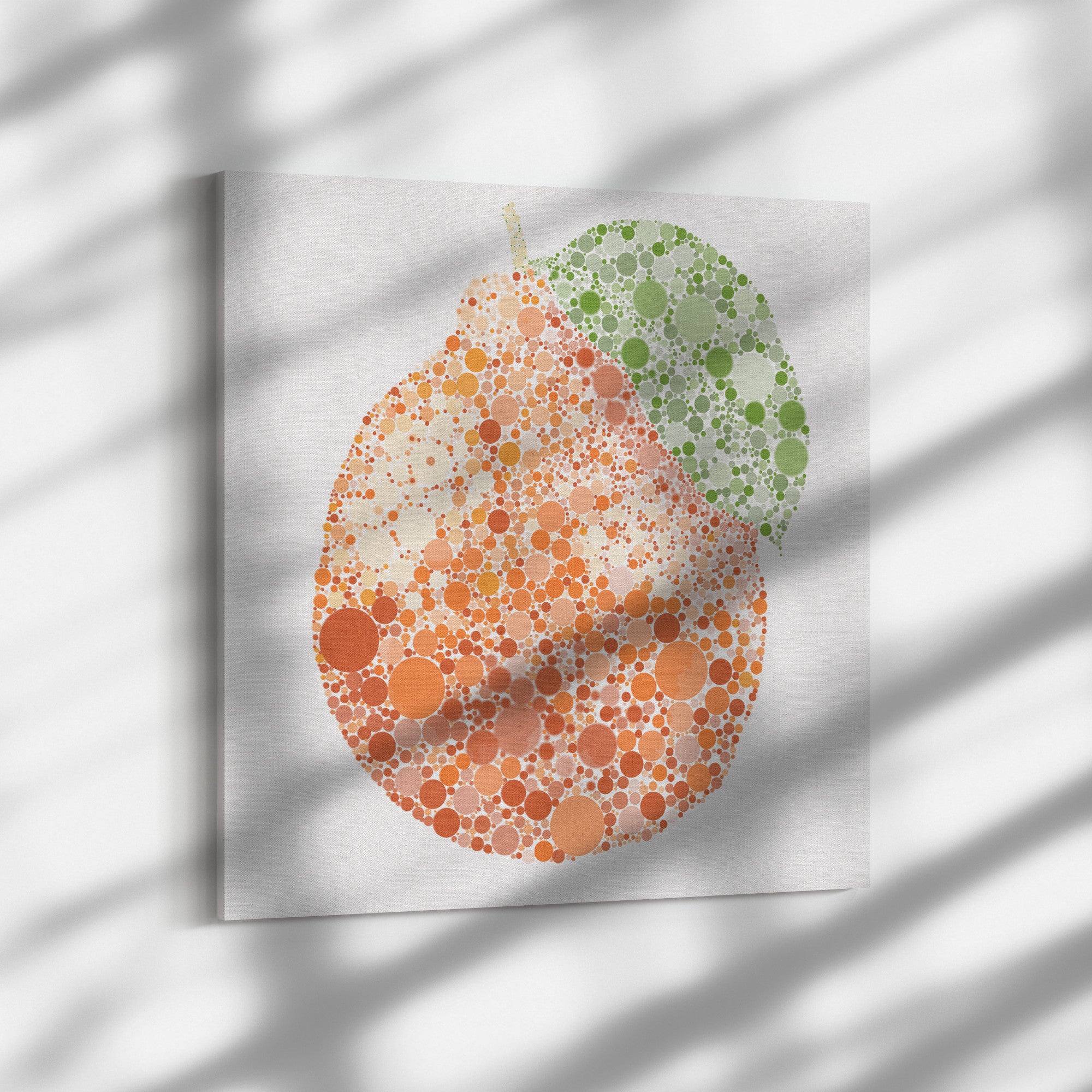 Ishihara Tangelo Fruit Abstract Artwork Canvas Print