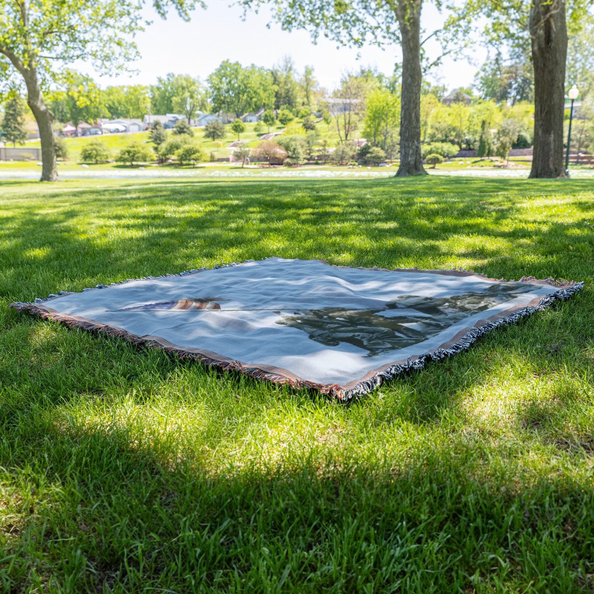 Iwo Jima Memorial Woven Blanket with Free Shipping!