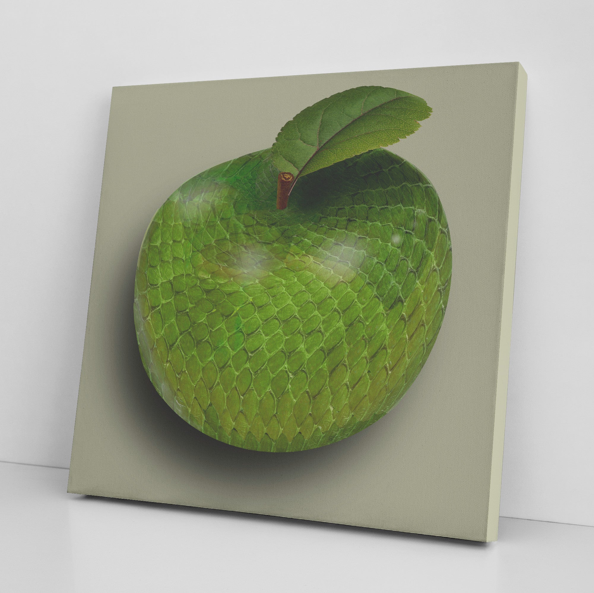 The Adam and Eve Apple: Original Sin Series Canvas Print