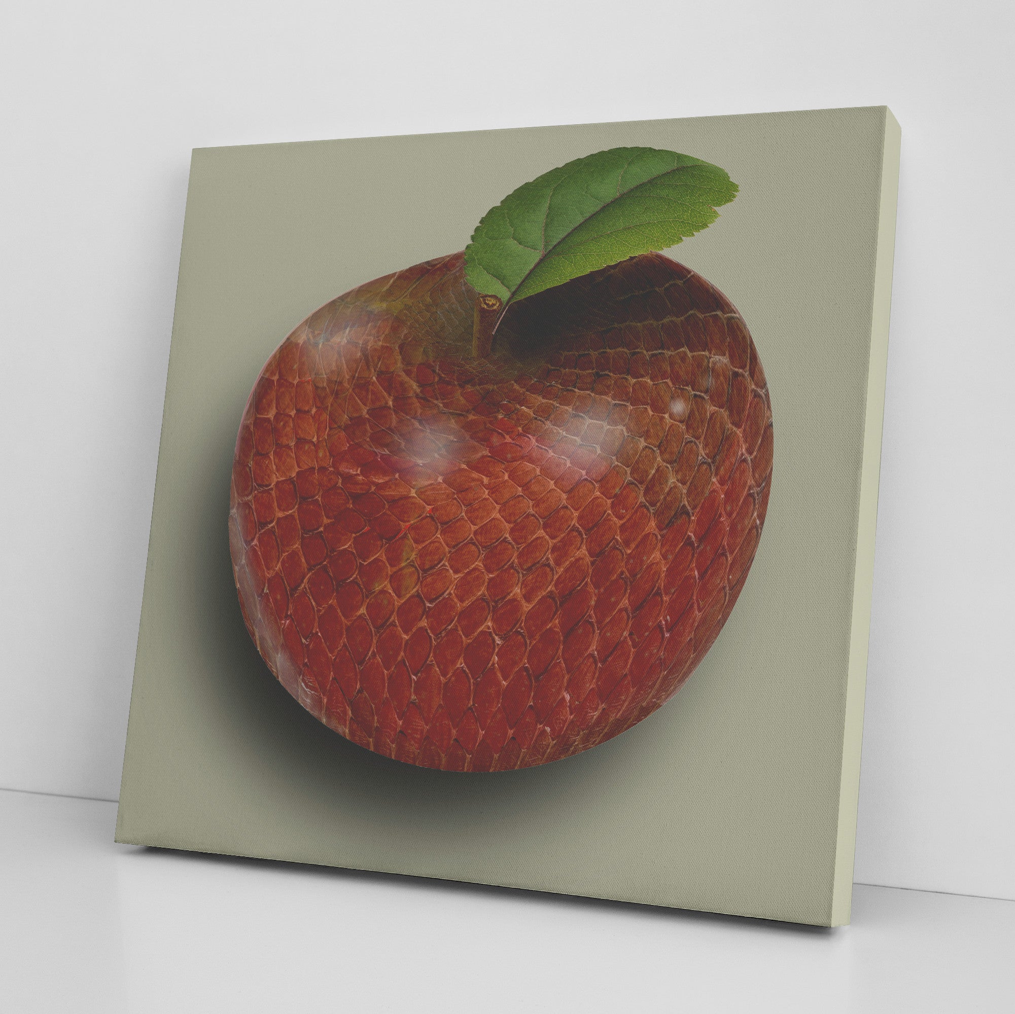 The Adam and Eve Apple: Original Sin Series Canvas Print