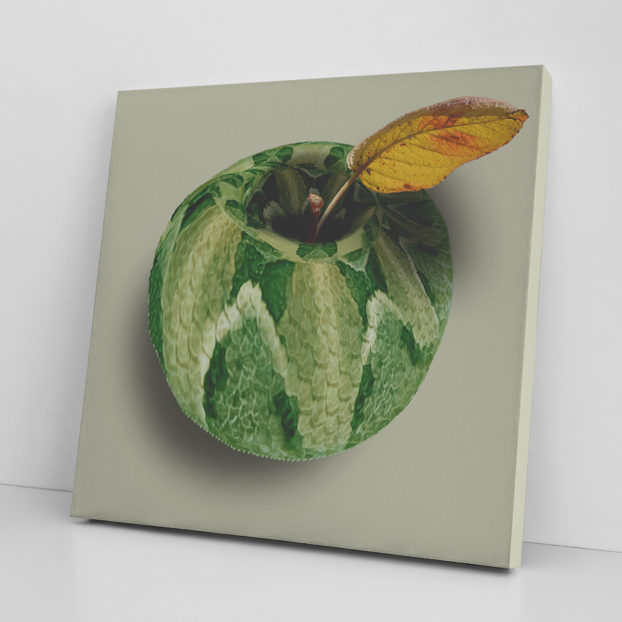 The Adam and Eve Apple: Original Sin Series Canvas Print