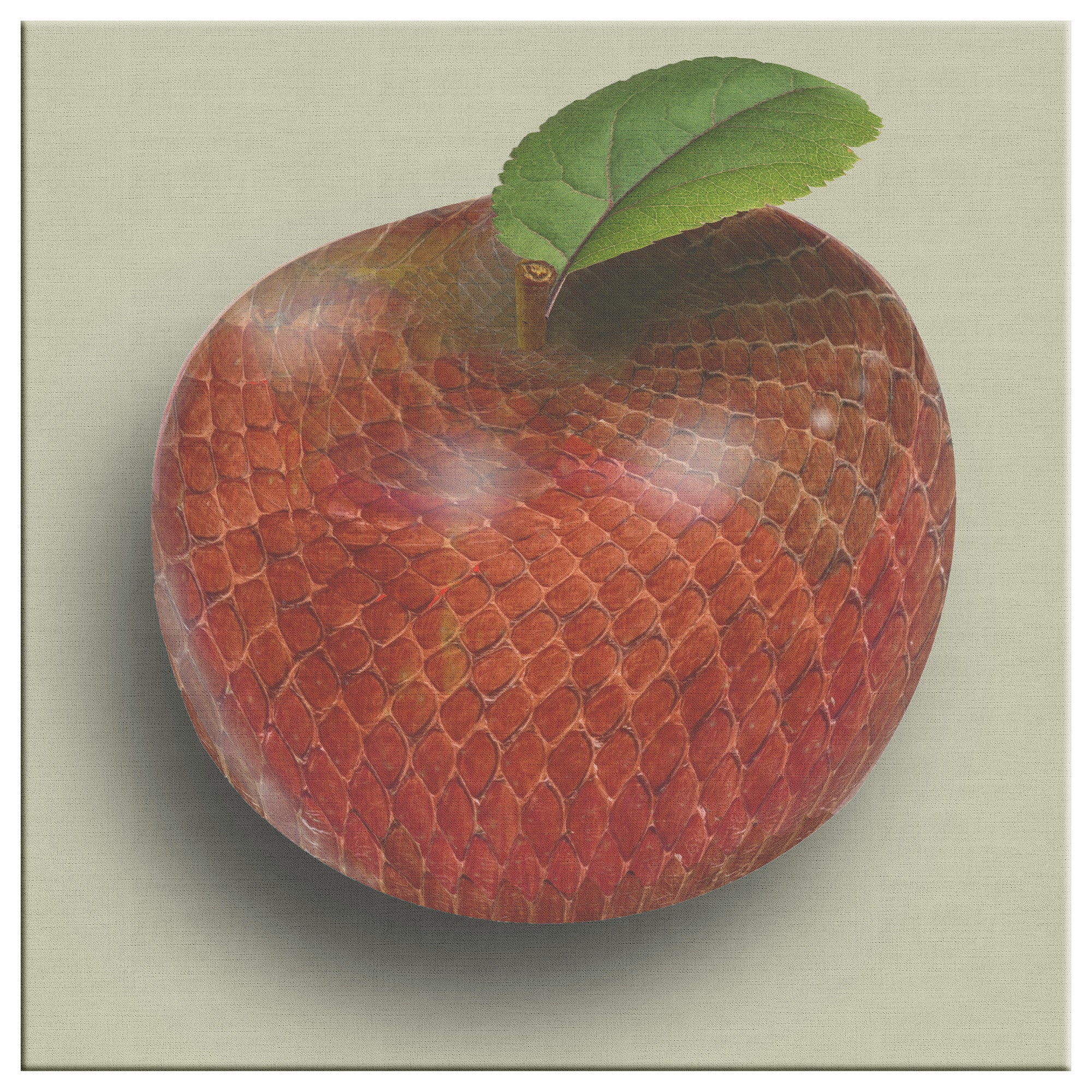 The Adam and Eve Apple: Original Sin Series Canvas Print