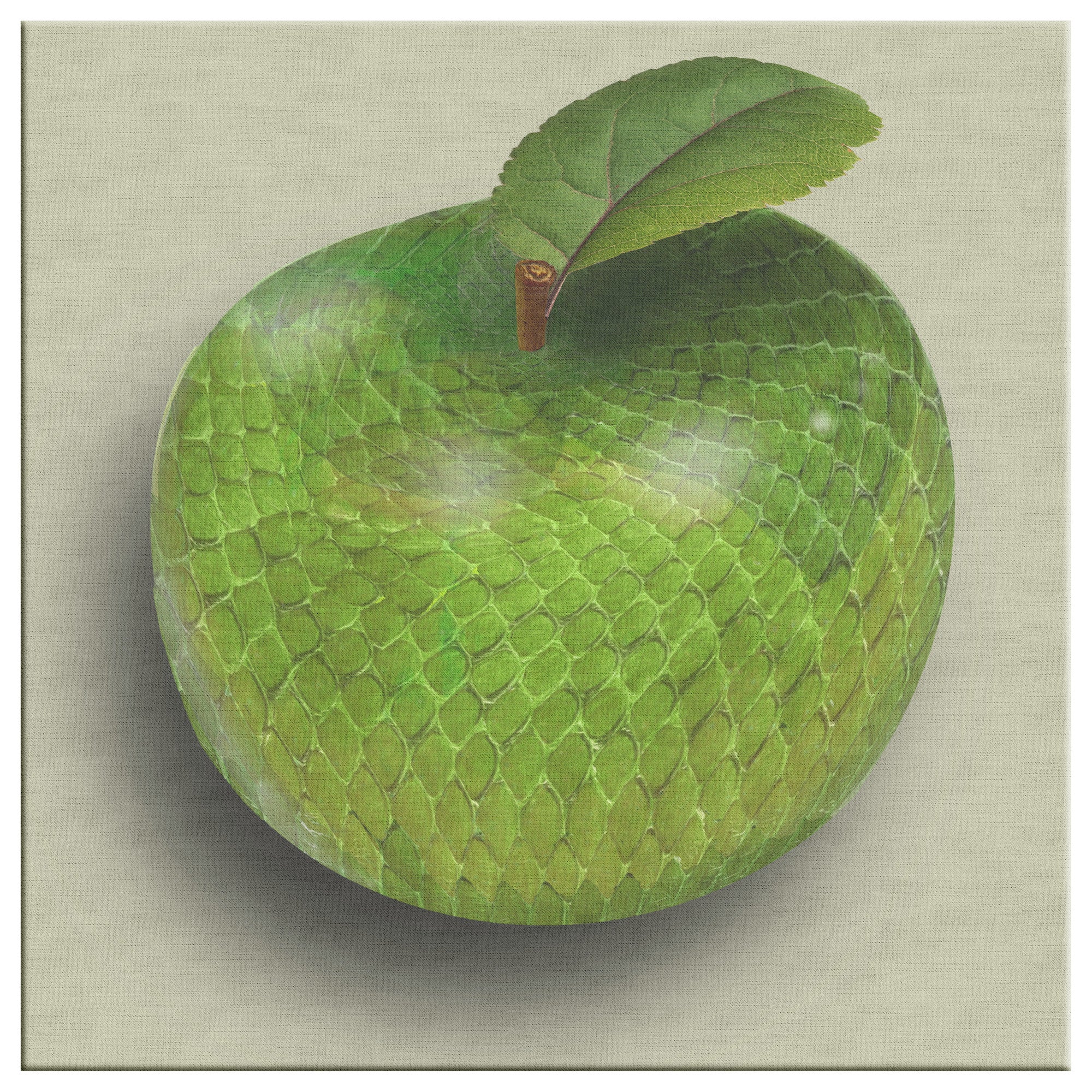 The Adam and Eve Apple: Original Sin Series Canvas Print