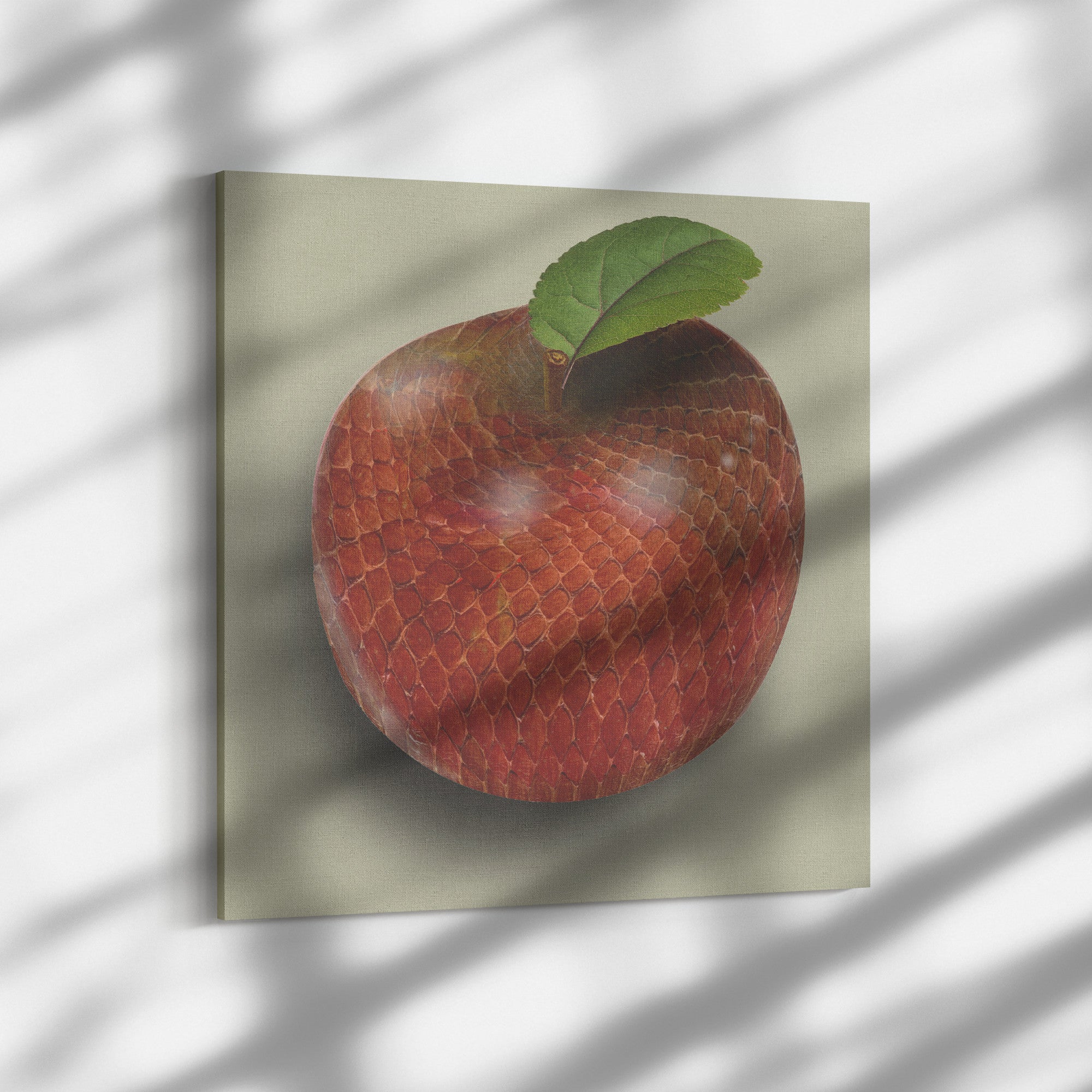 The Adam and Eve Apple: Original Sin Series Canvas Print