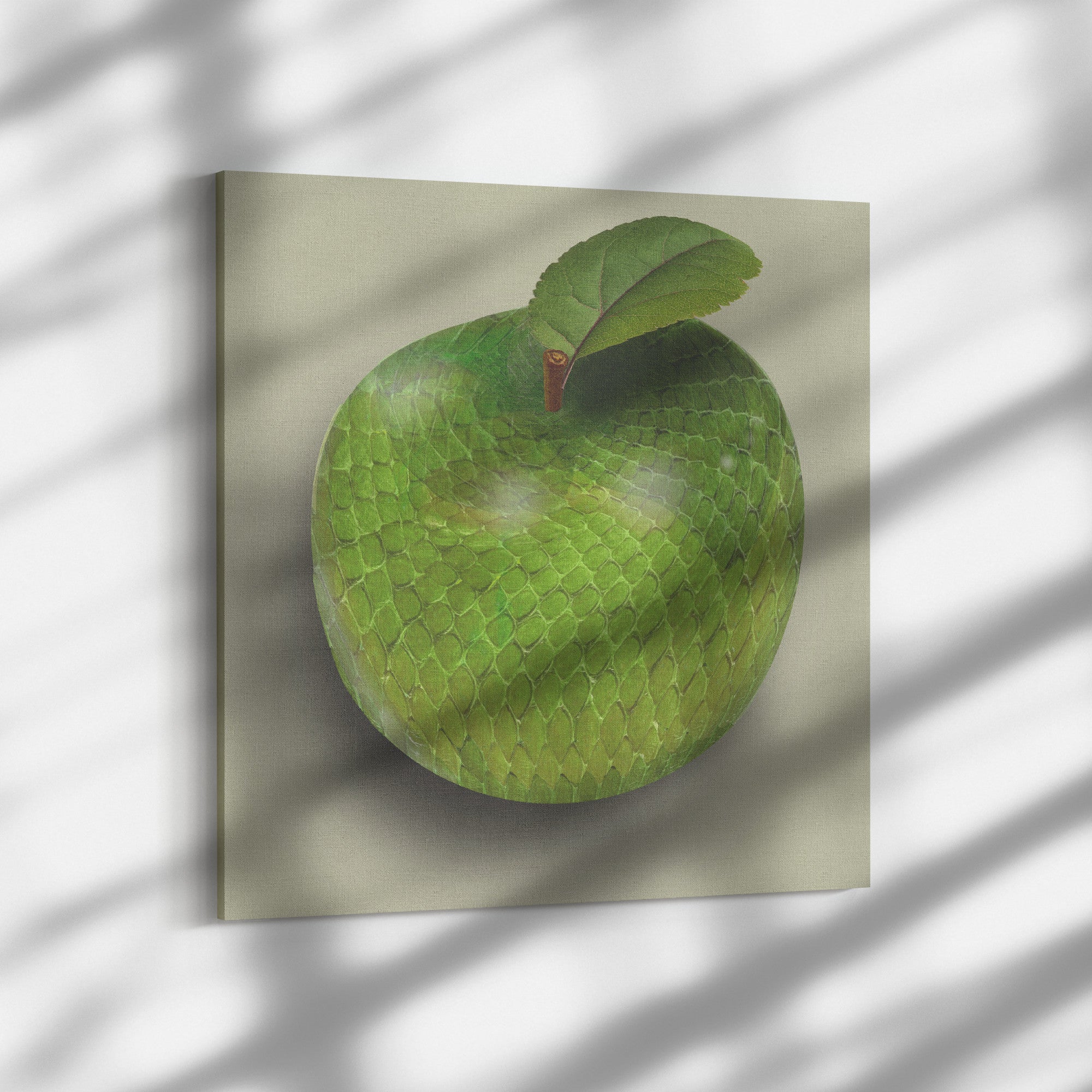The Adam and Eve Apple: Original Sin Series Canvas Print