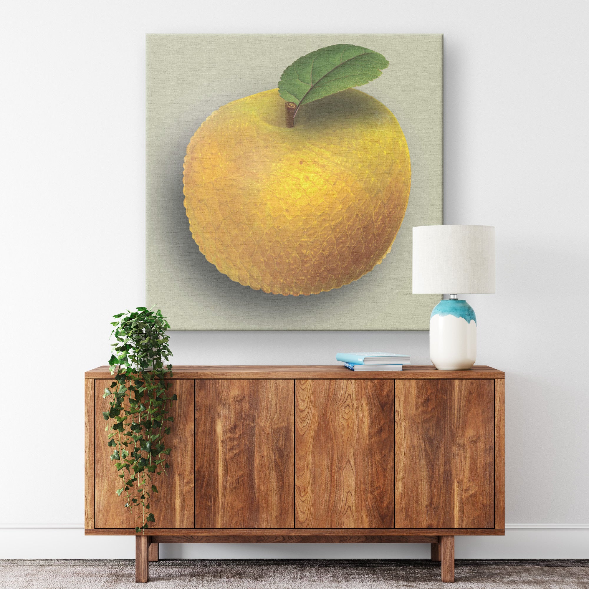 The Adam and Eve Apple: Original Sin Series Canvas Print