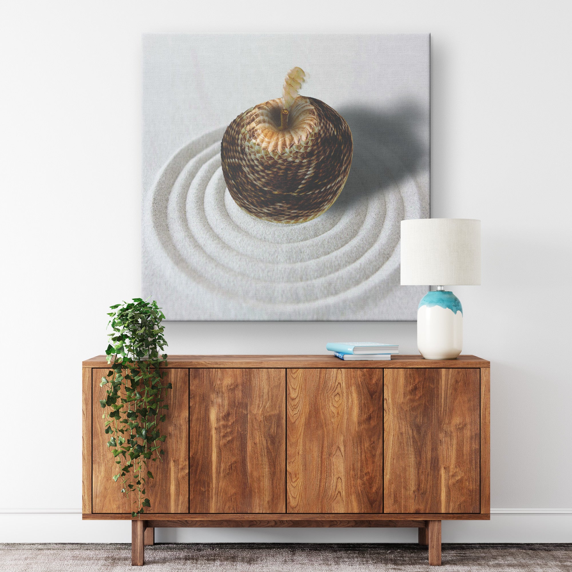 The Adam and Eve Apple: Original Sin Series Canvas Print