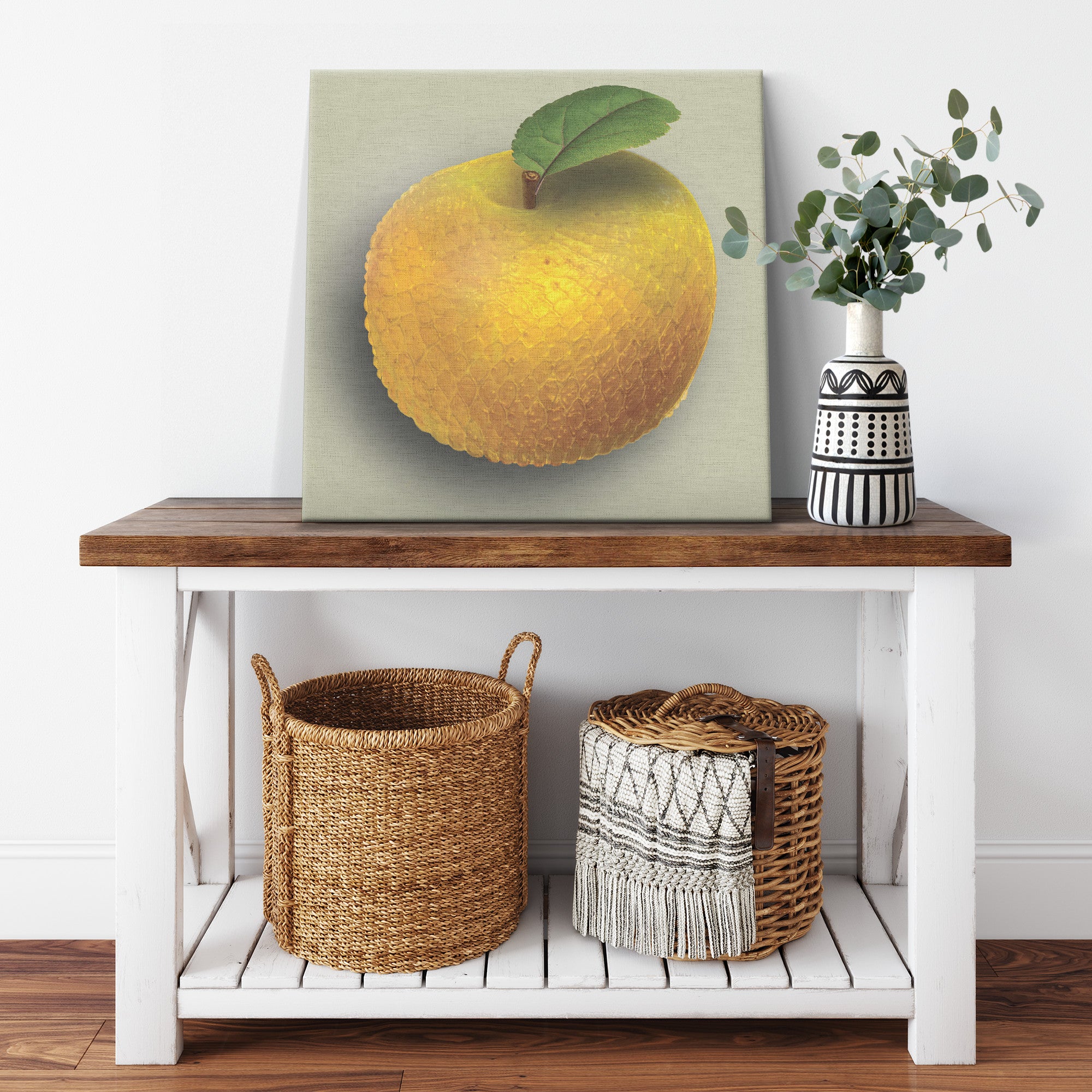 The Adam and Eve Apple: Original Sin Series Canvas Print