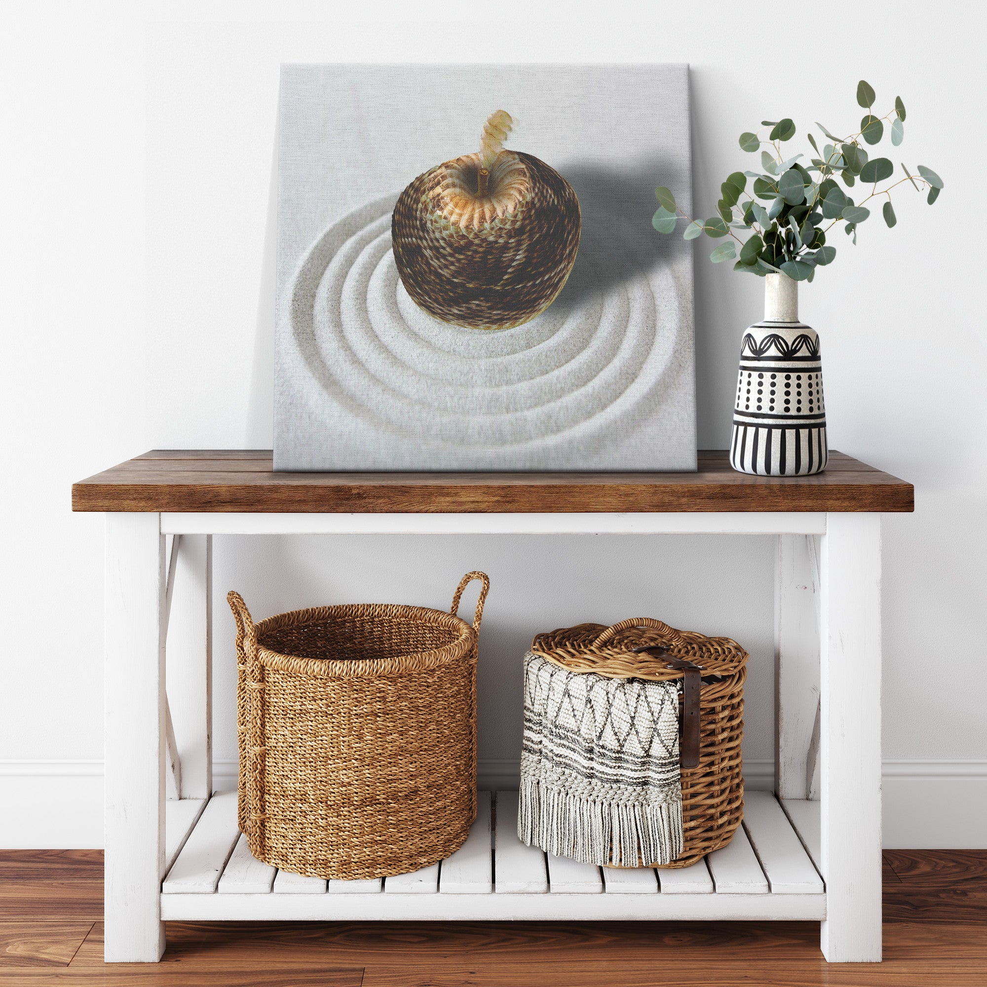 The Adam and Eve Apple: Original Sin Series Canvas Print