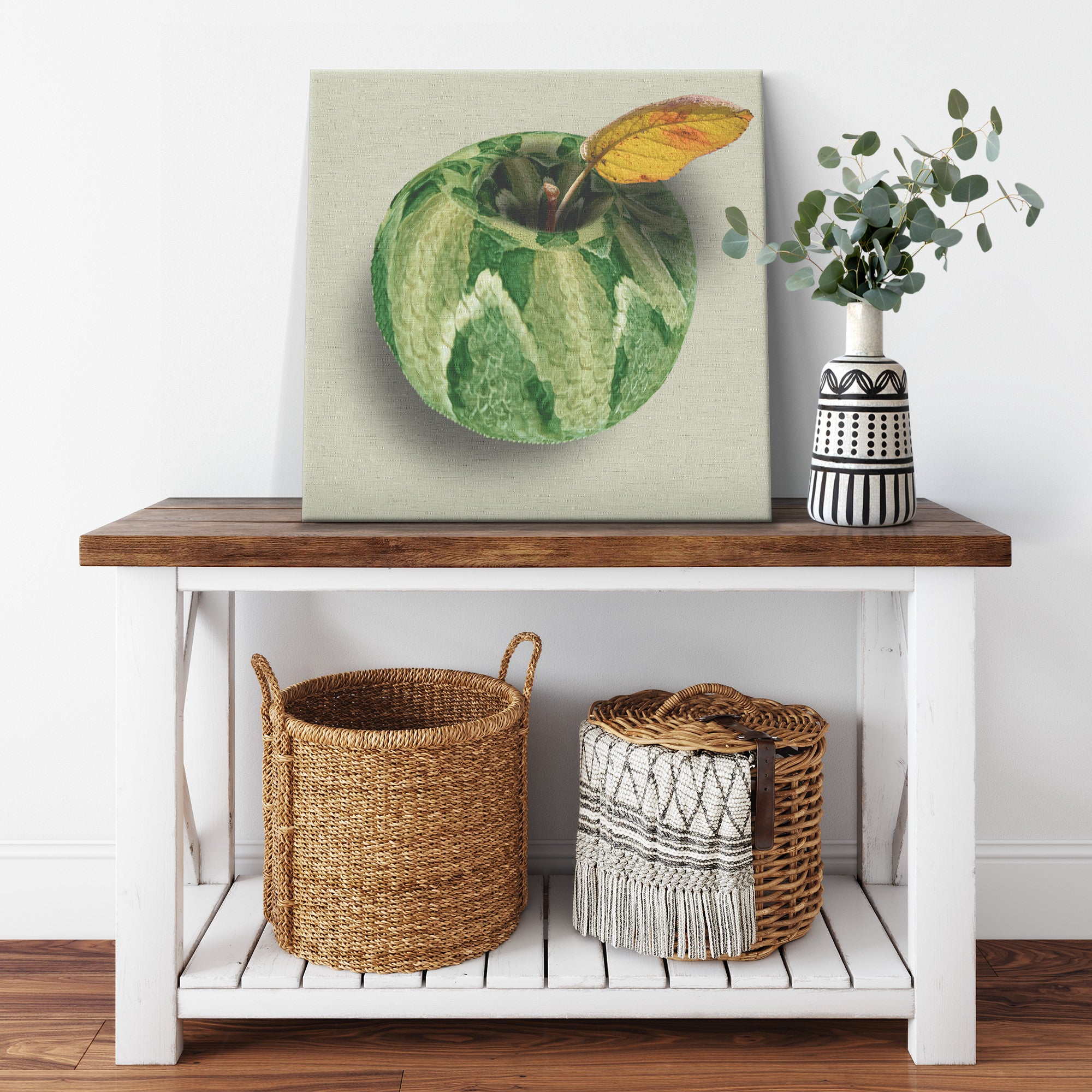 The Adam and Eve Apple: Original Sin Series Canvas Print