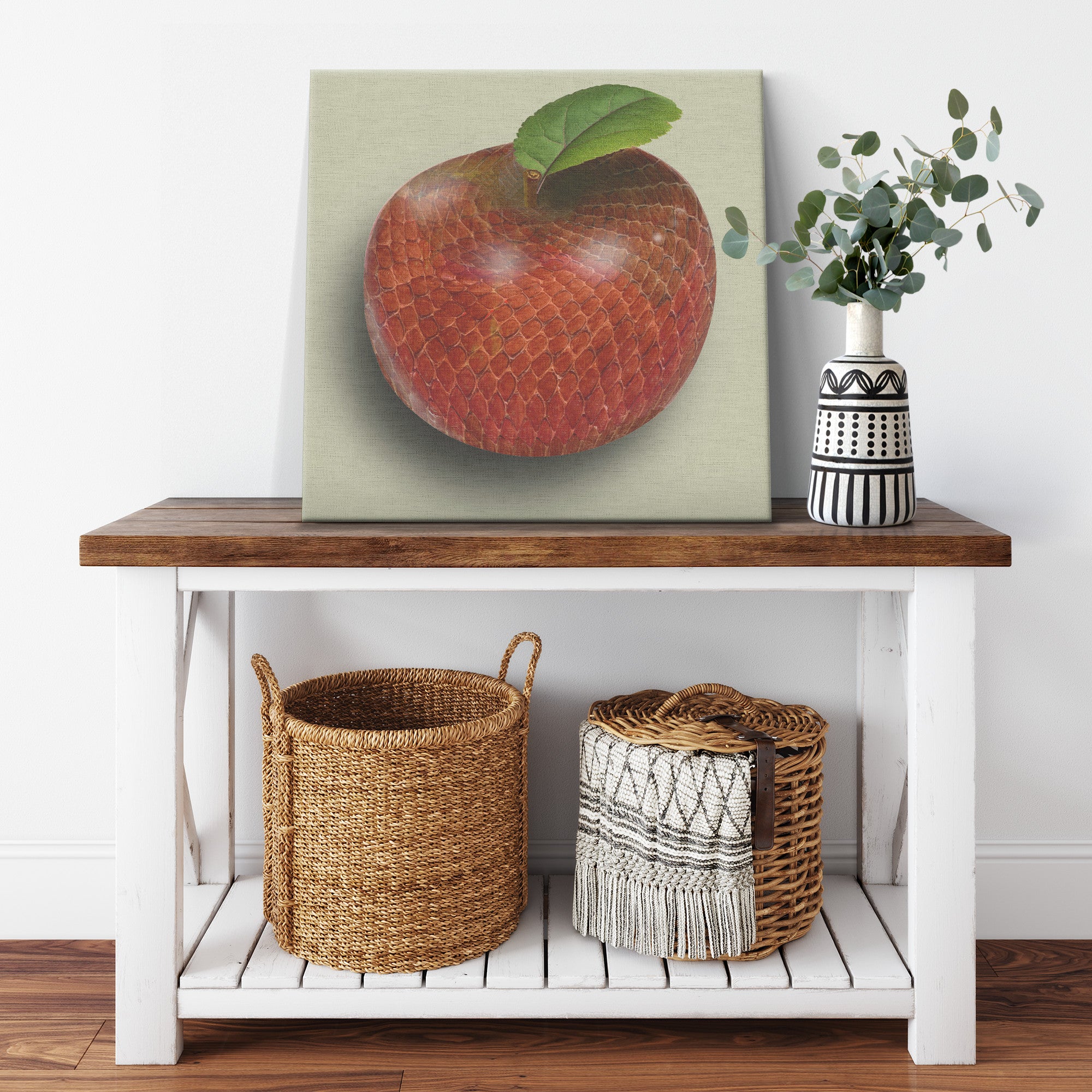 The Adam and Eve Apple: Original Sin Series Canvas Print