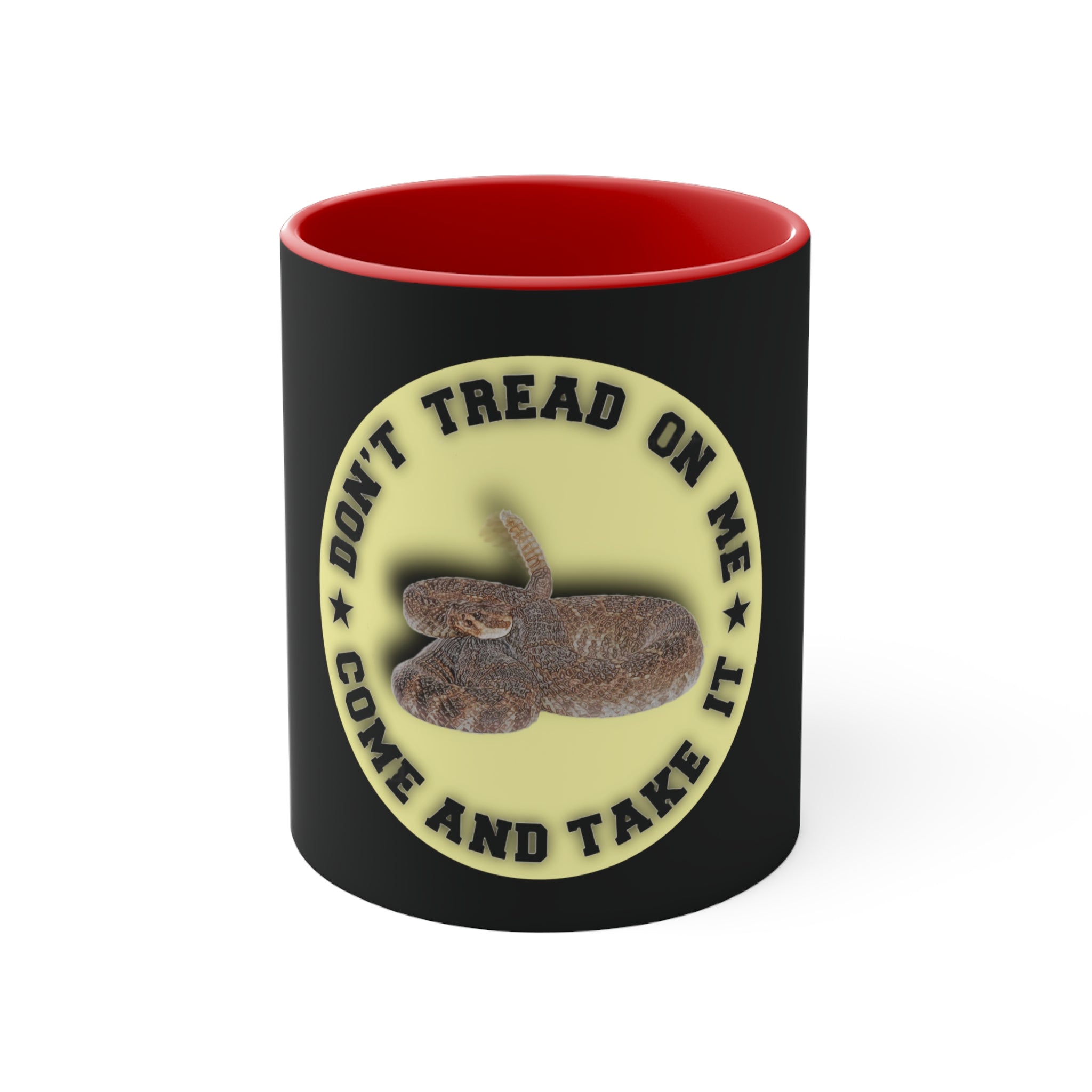 Don't Tread on Me Gadsden Flag Accent Coffee Mug, 11oz