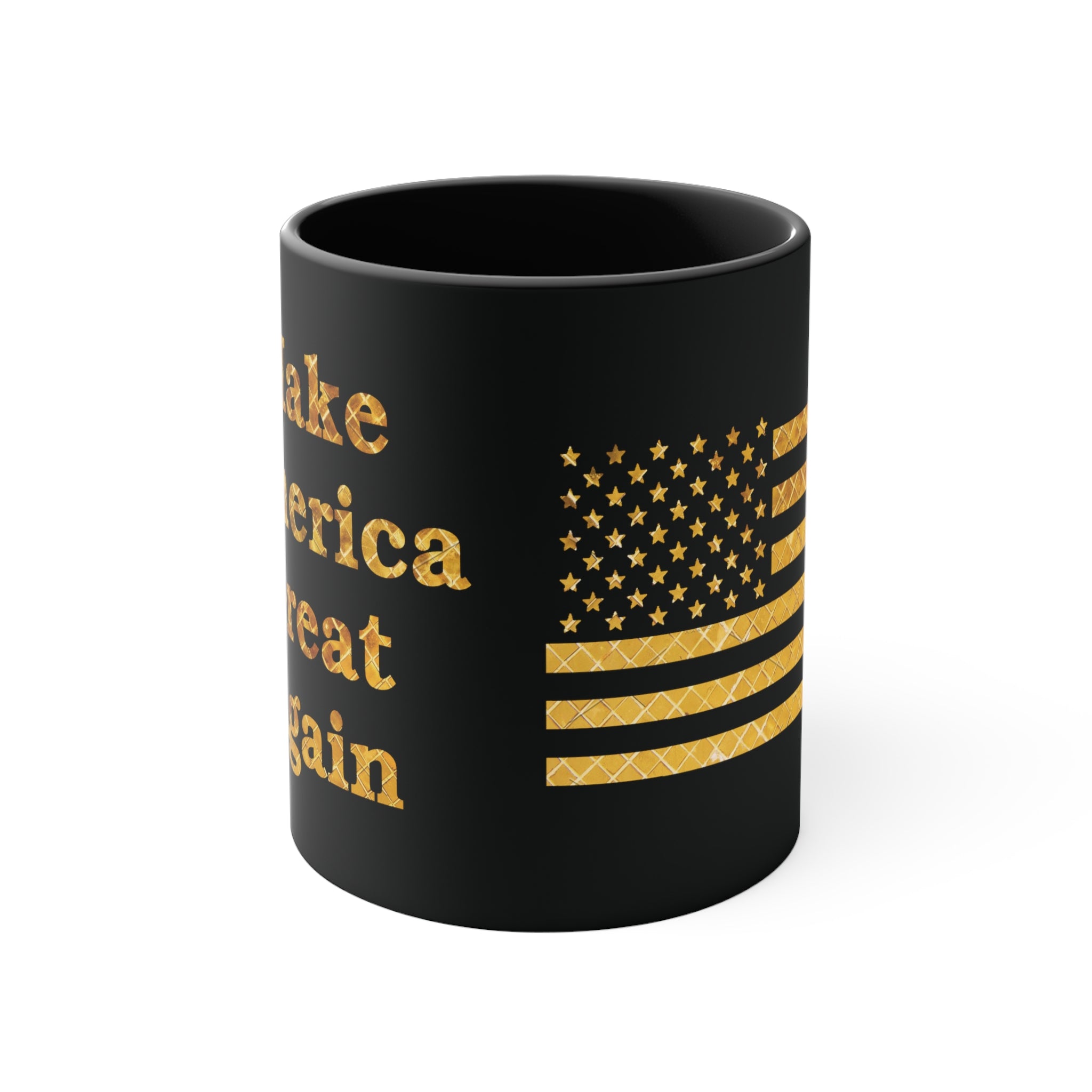 Ultimate MAGA Gold Mosaic Accent Coffee Mug, 11oz