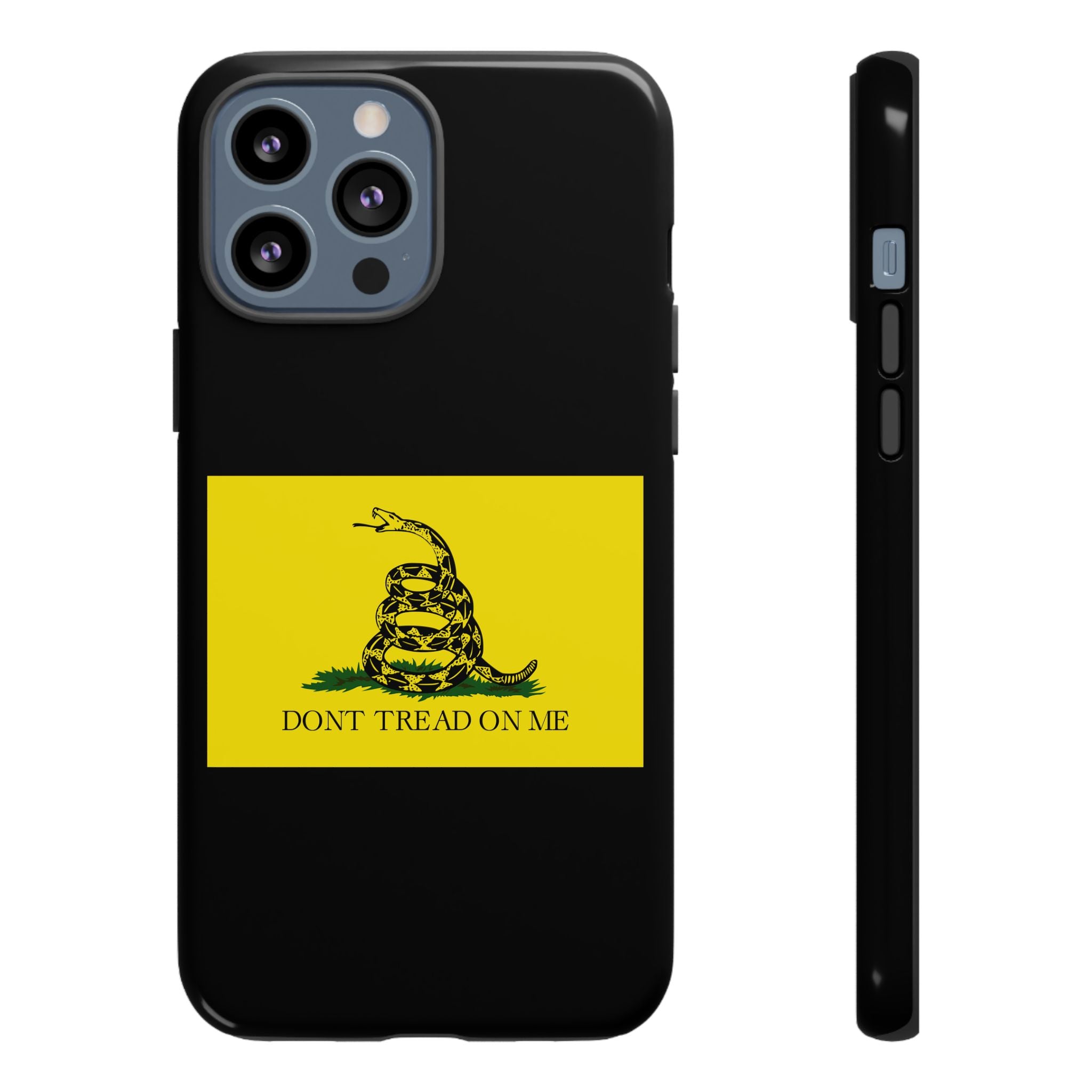 Gadsden flag "Dont Tread on Me" Tough Black & Yellow Cases