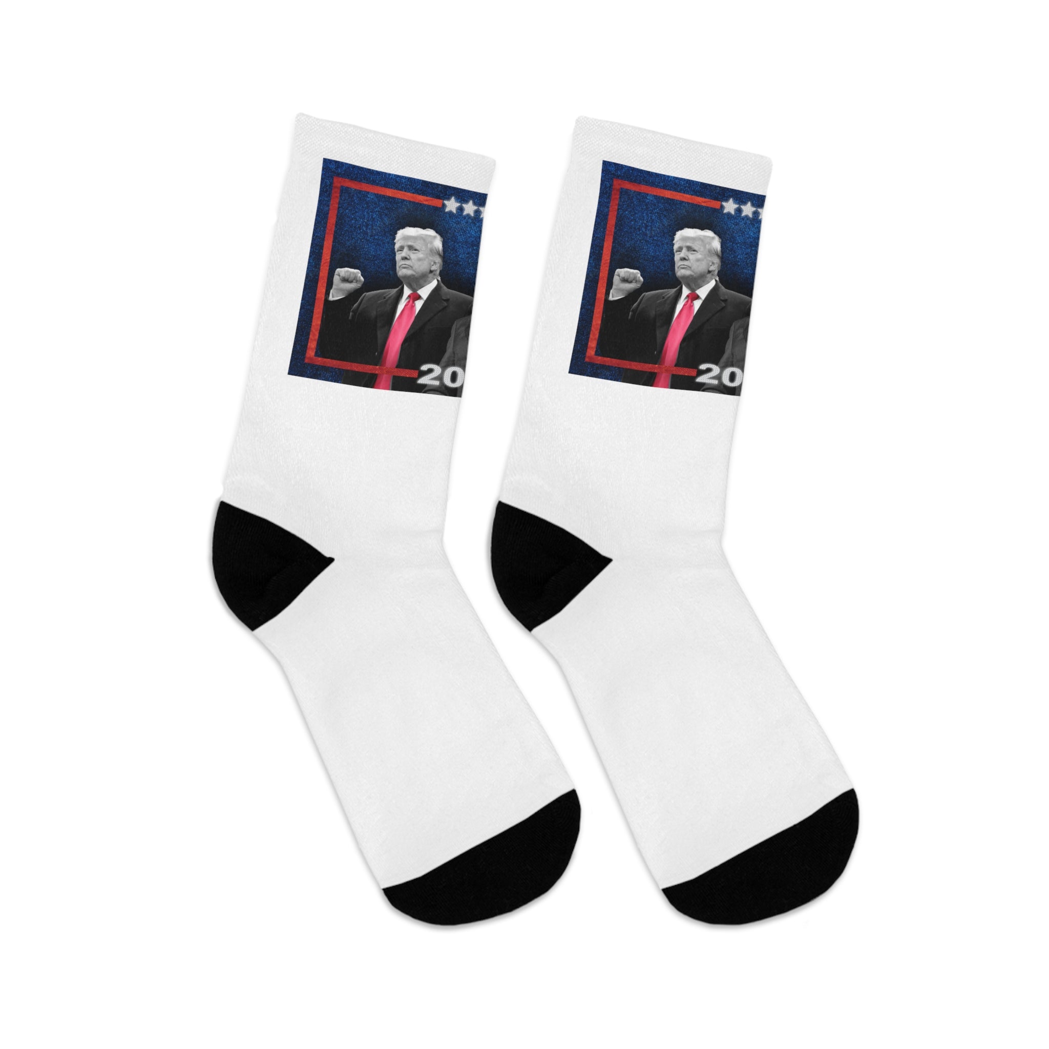 Trump Vance Make America Great Again Portrait 2024! Recycled Poly Socks