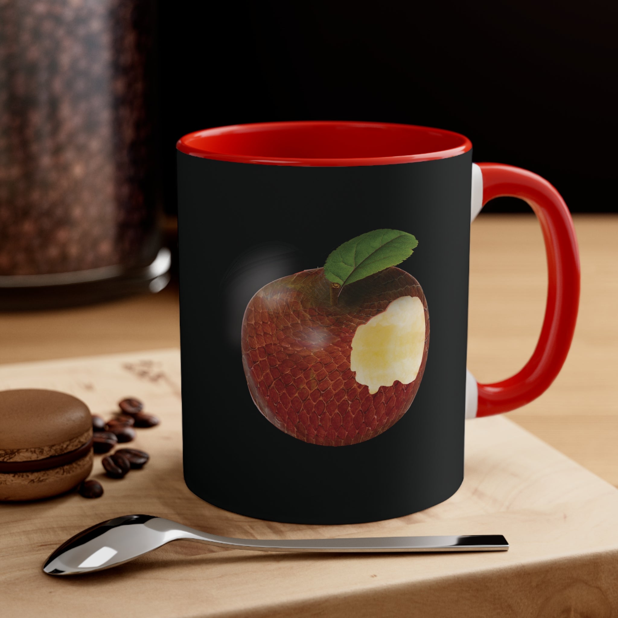 The Adam and Eve Apple: Original Sin Series Accent Coffee Mug, 11oz