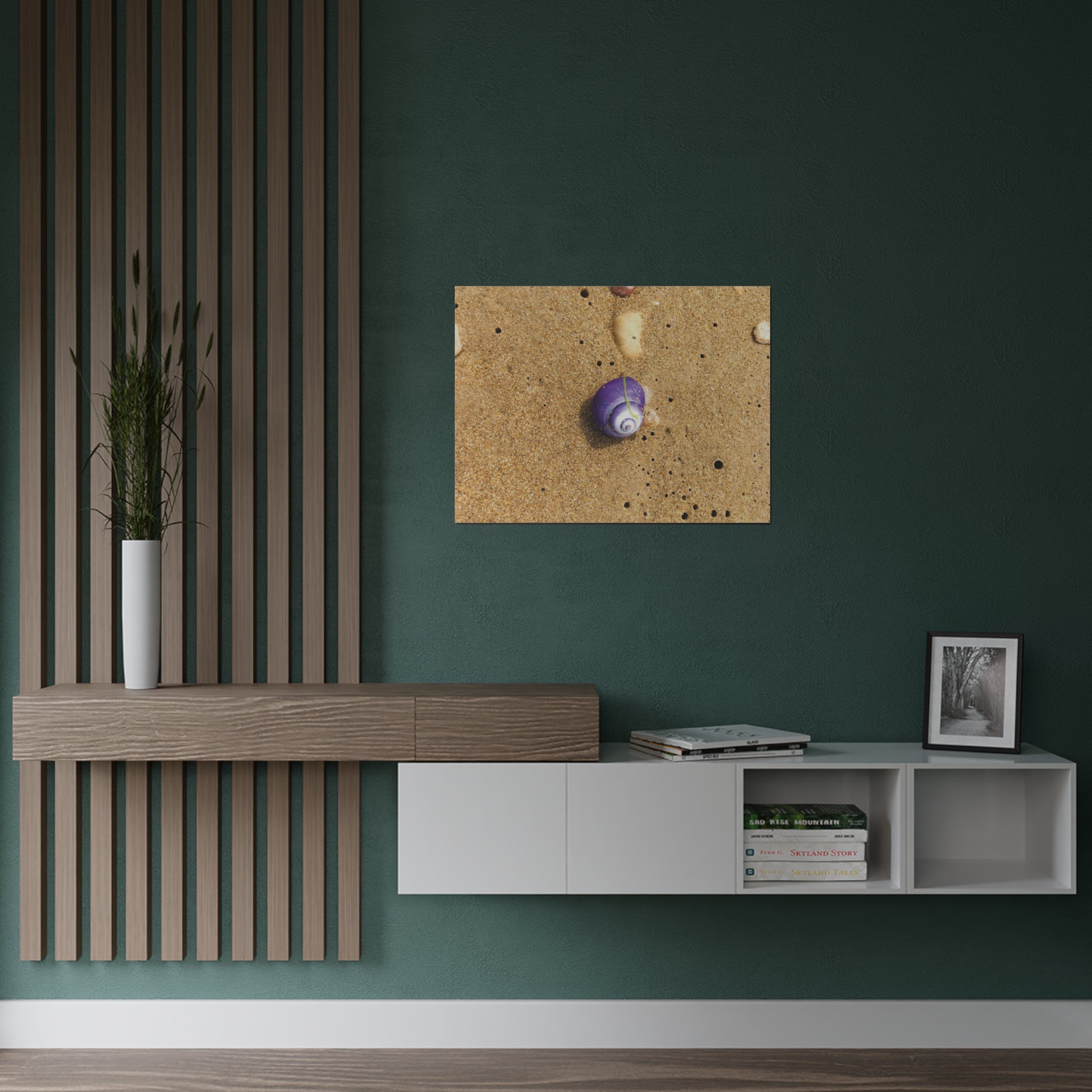 Purple Sea Snail on a Mediterranean Beach, Israel Satin Poster (300gsm)