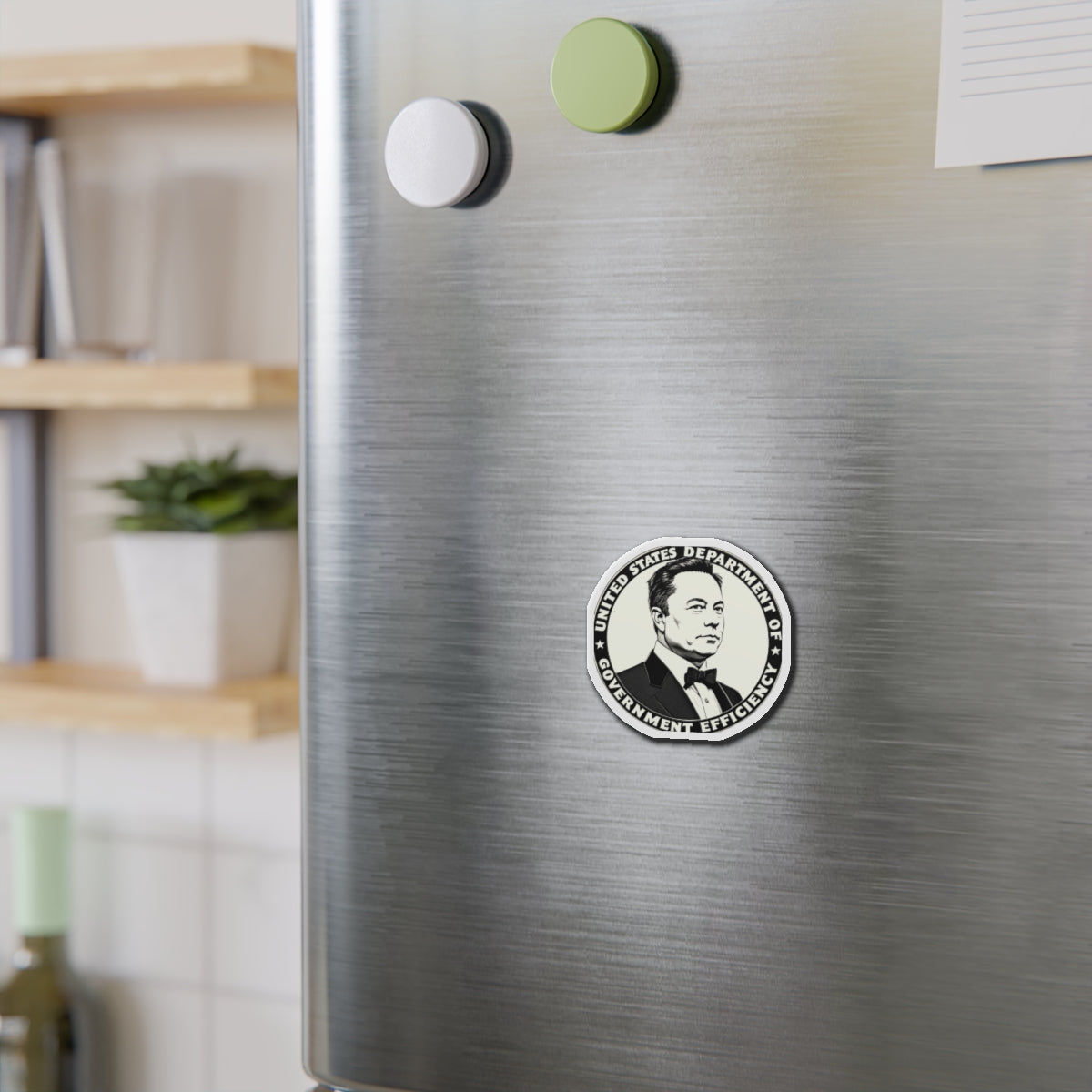 US DOGE Elon Musk Die-Cut Magnets