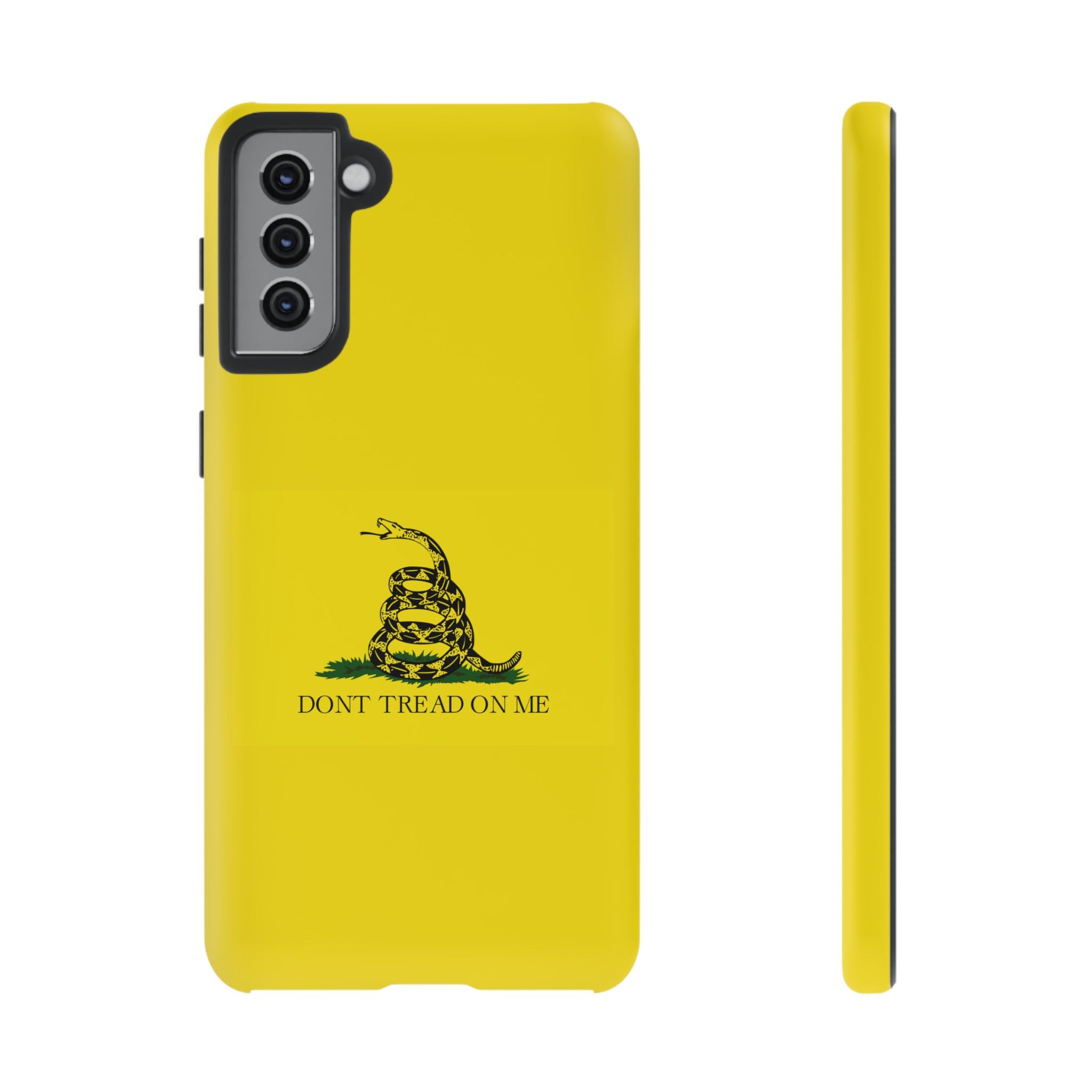 Gadsden flag "Dont Tread on Me" Tough Yellow Cases