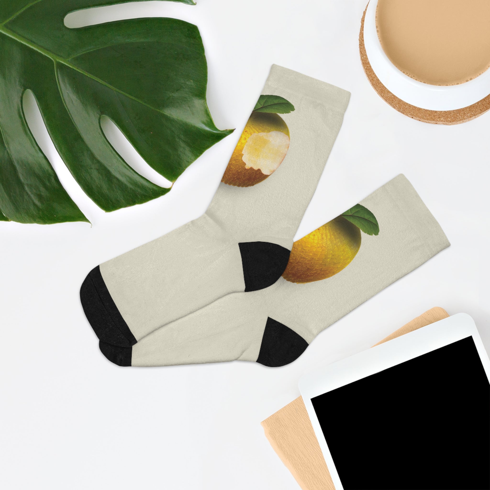 The Adam and Eve Apple: Original Sin Series Recycled Poly Socks