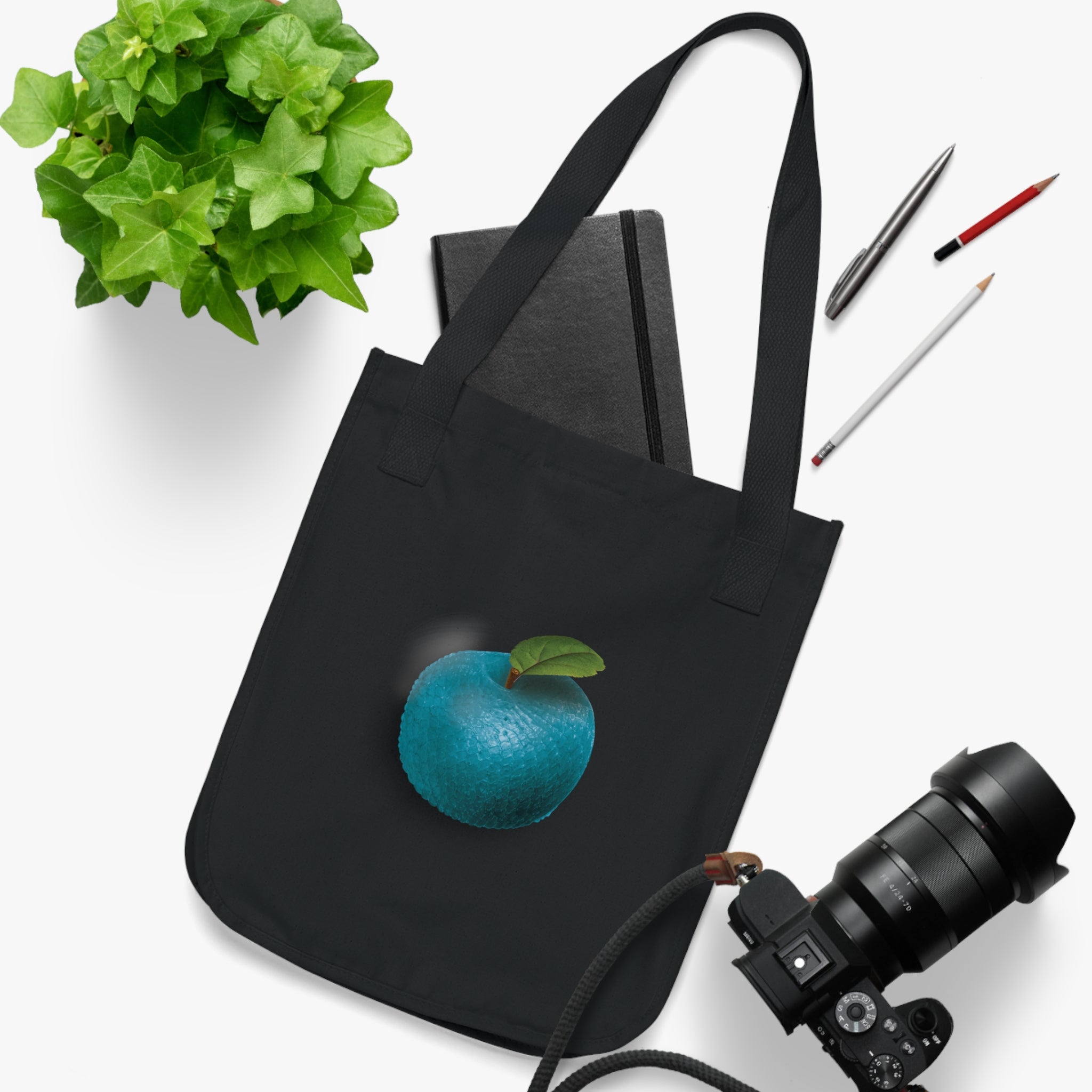 The Adam and Eve Apple: Original Sin Series Organic Cotton Canvas Tote Bag