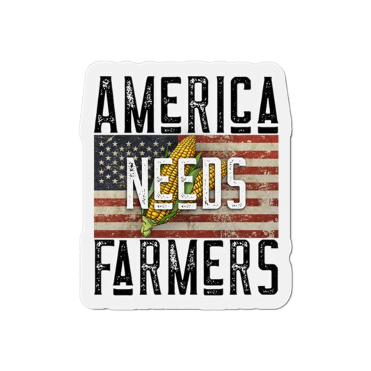 America NEEDS Farmers Die-Cut Magnets