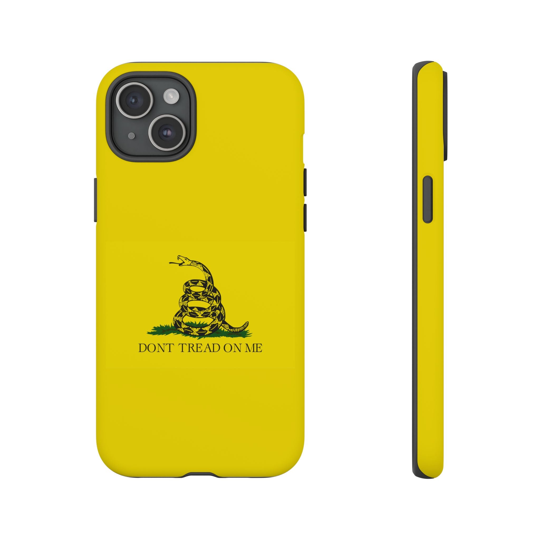 Gadsden flag "Dont Tread on Me" Tough Yellow Cases