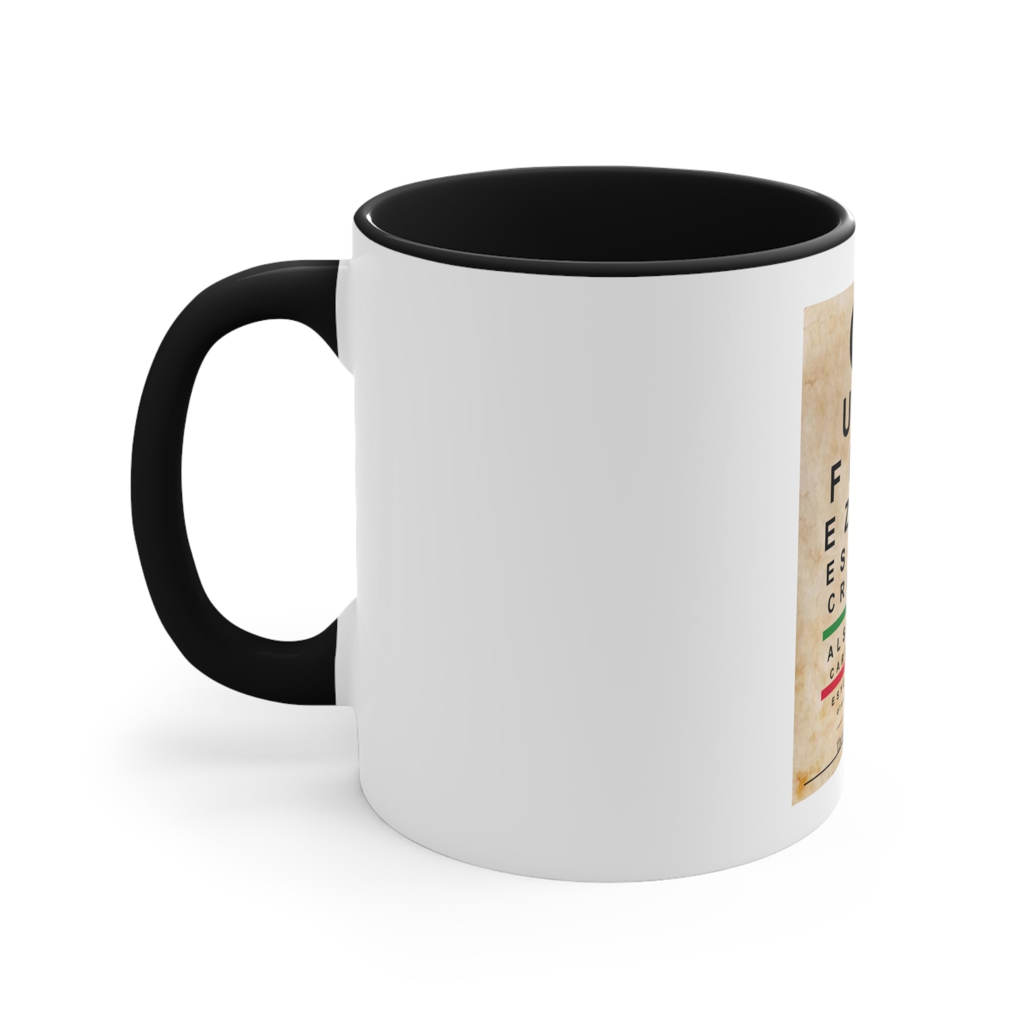 Second Amendment Eye Chart Ceramic Mug 11oz