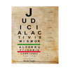 Judicial Activism Constitutional Eye Chart Rolled Poster: YOU CANNOT UNSEE THE FINE PRINT!