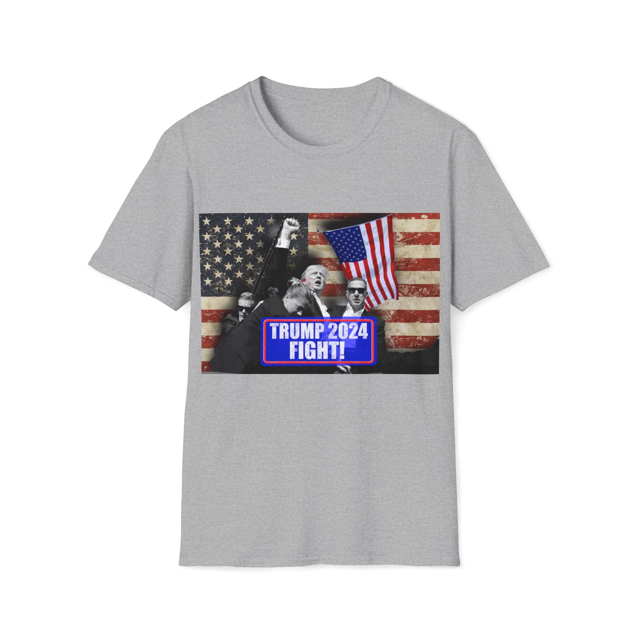 Trump 2024 "Fight!" T-Shirt – Commemorate July 13th, 2024 with a Patriotic Message